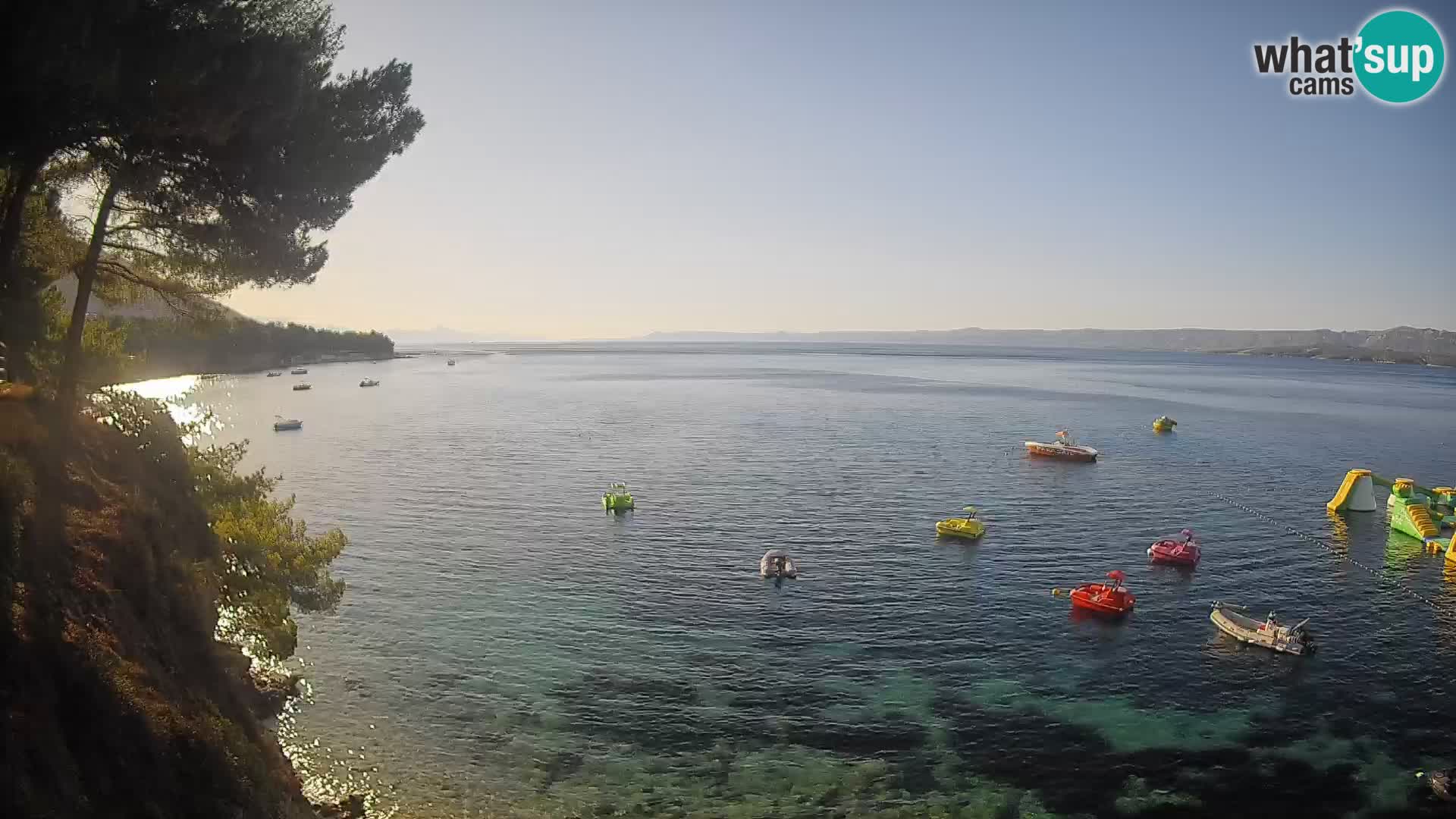 Web kamera Potočine Bol – Pogled uživo na plažu Borak, otok Brač