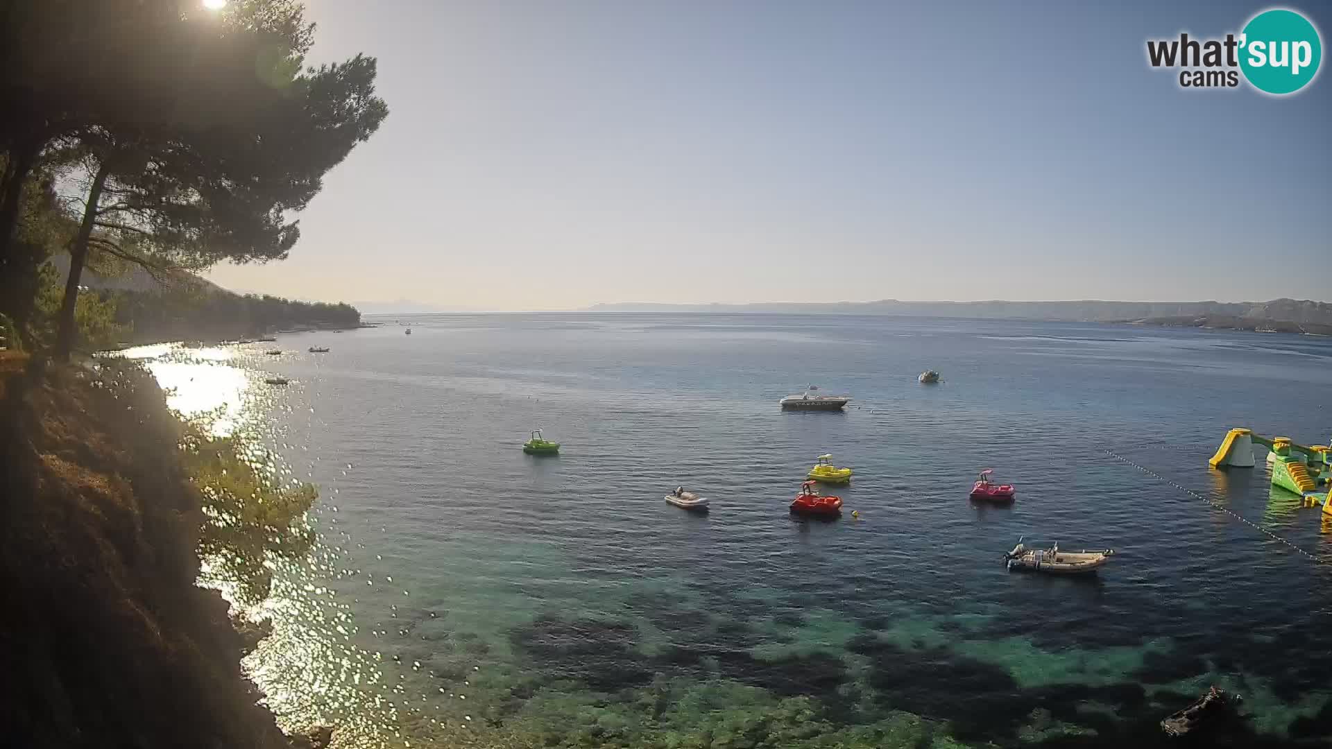 Web kamera Potočine Bol – Pogled uživo na plažu Borak, otok Brač