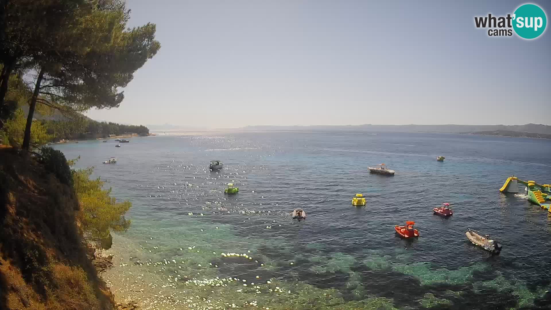 Webcam plage Potočine Bol – Vue en direct sur Borak Beach, île de Brač