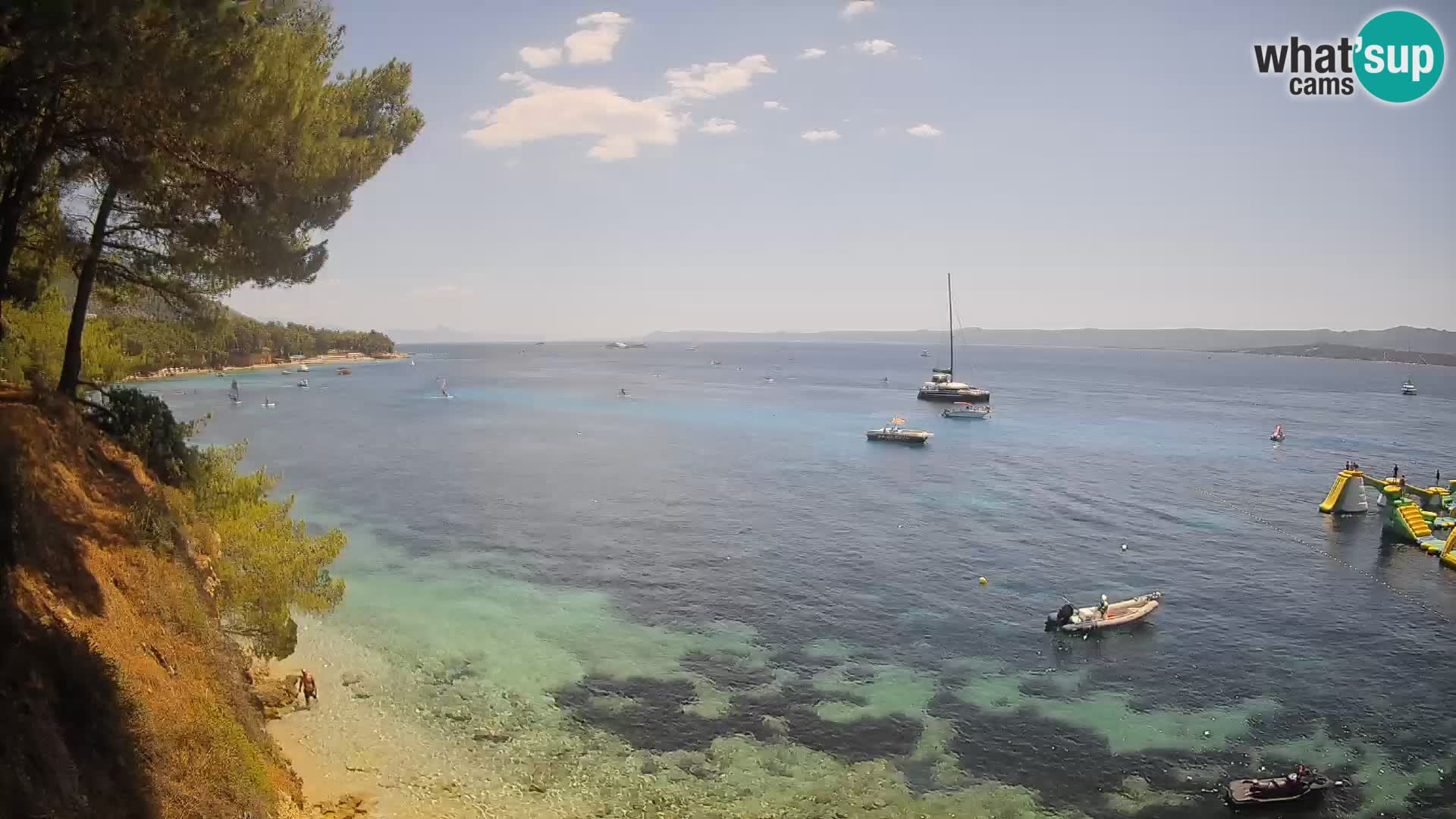 Webcam Playa Potočine Bol – Vista en vivo de Borak Beach, Isla de Brač