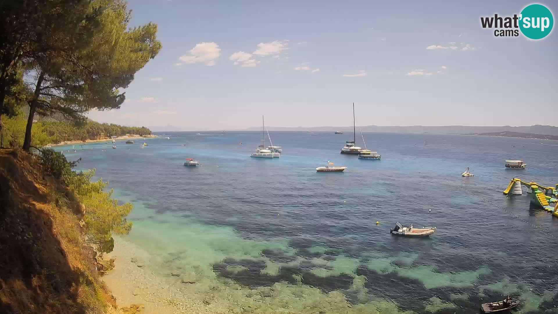 Webcam Playa Potočine Bol – Vista en vivo de Borak Beach, Isla de Brač