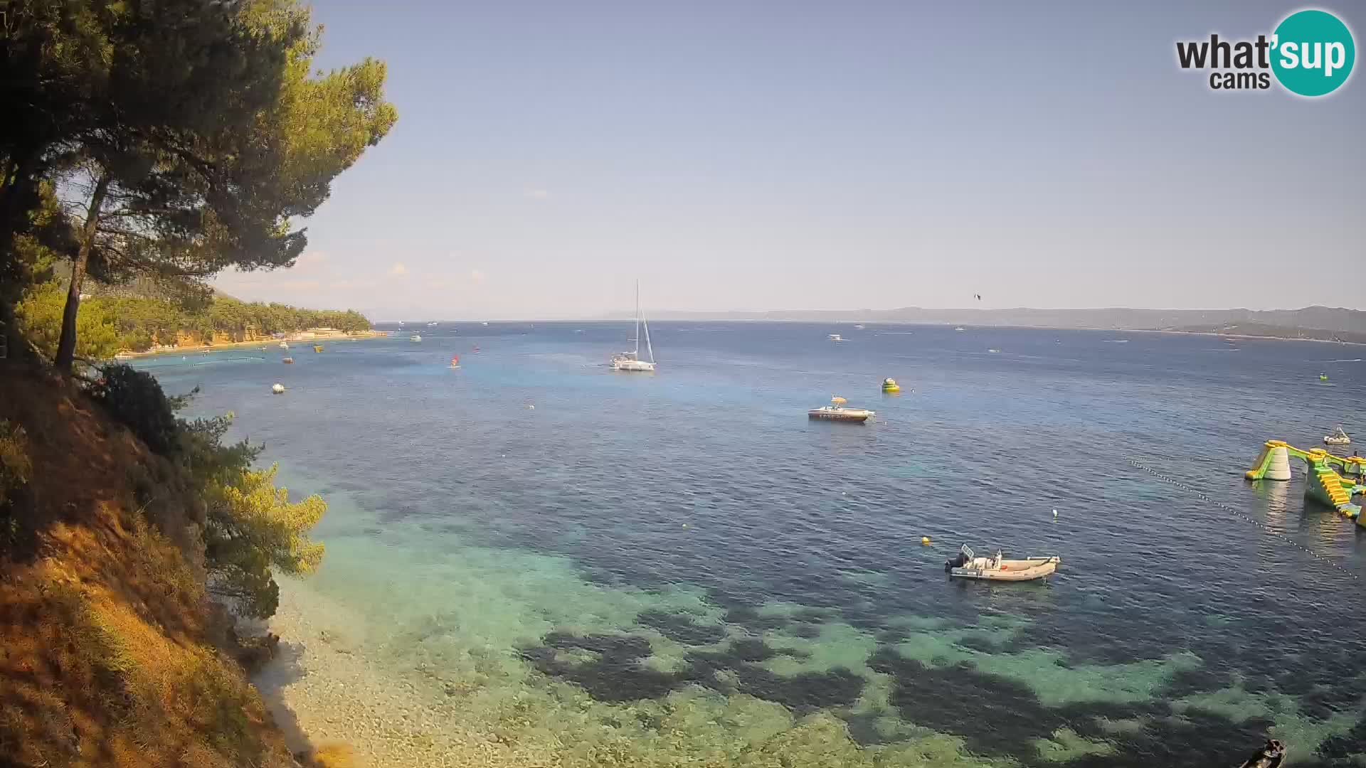 Web kamera Potočine Bol – Pogled uživo na plažu Borak, otok Brač