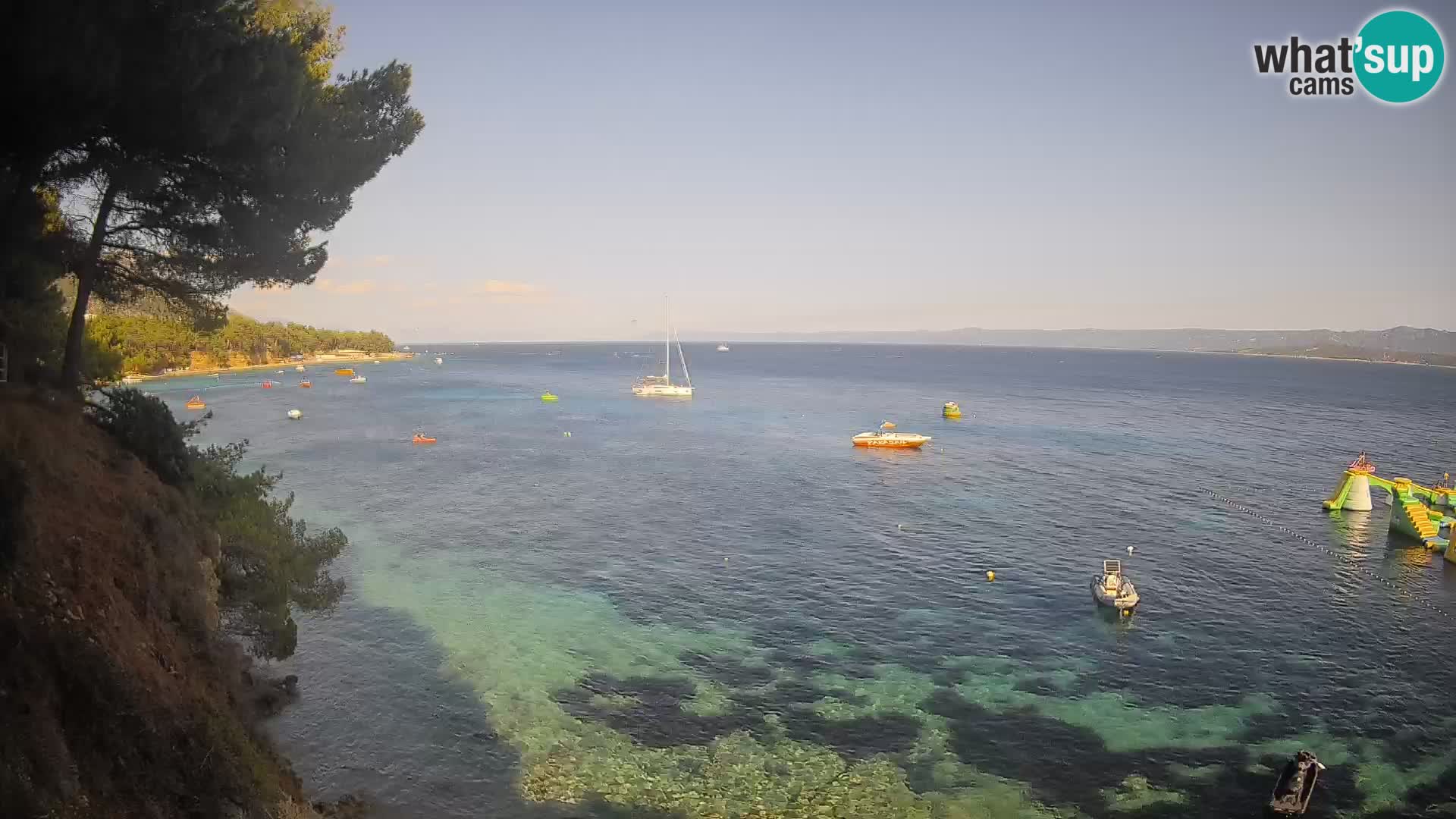 Web kamera Potočine Bol – Pogled uživo na plažu Borak, otok Brač