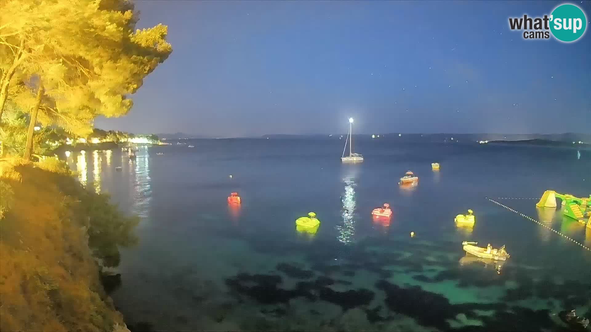 Webcam Strand Potočine Bol – Liveblick auf Borak Beach, Insel Brač