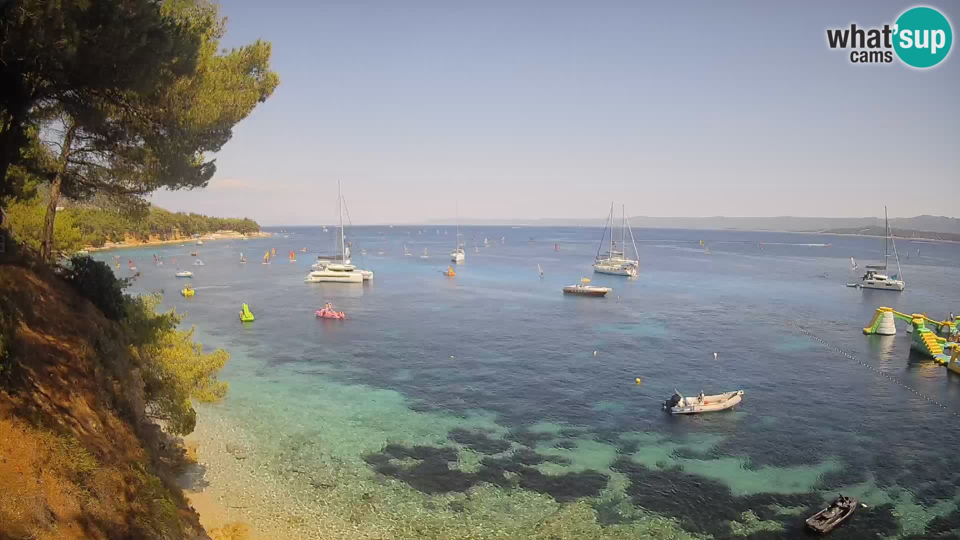 Webcam plage Potočine Bol – Vue en direct sur Borak Beach, île de Brač