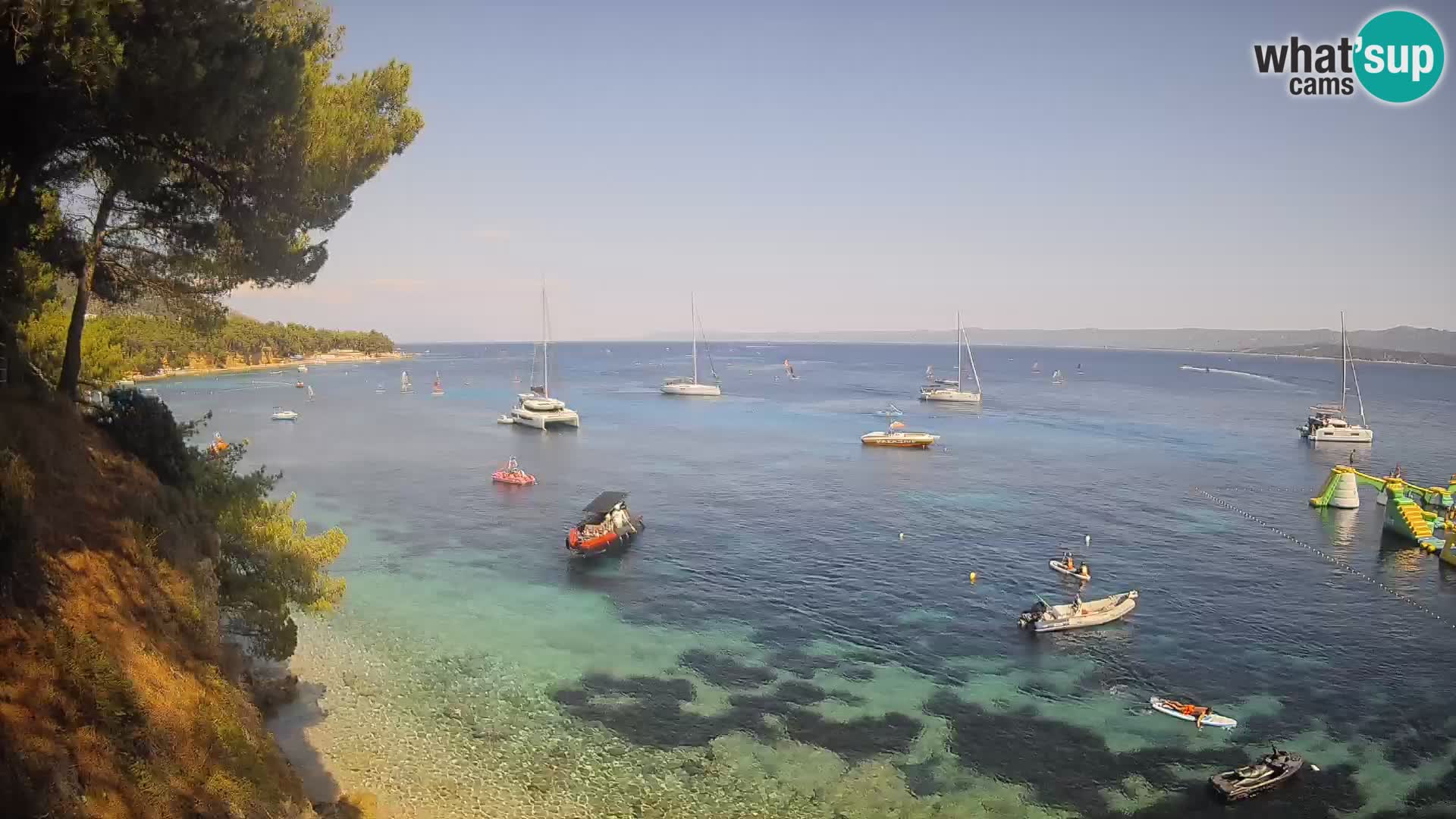 Webcam Potočine Beach Bol – Live View of Borak Beach, Brač Island
