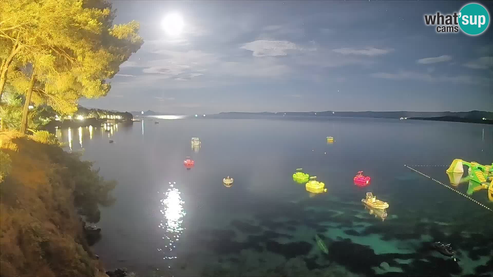 Webcam Potočine Beach Bol – Live View of Borak Beach, Brač Island