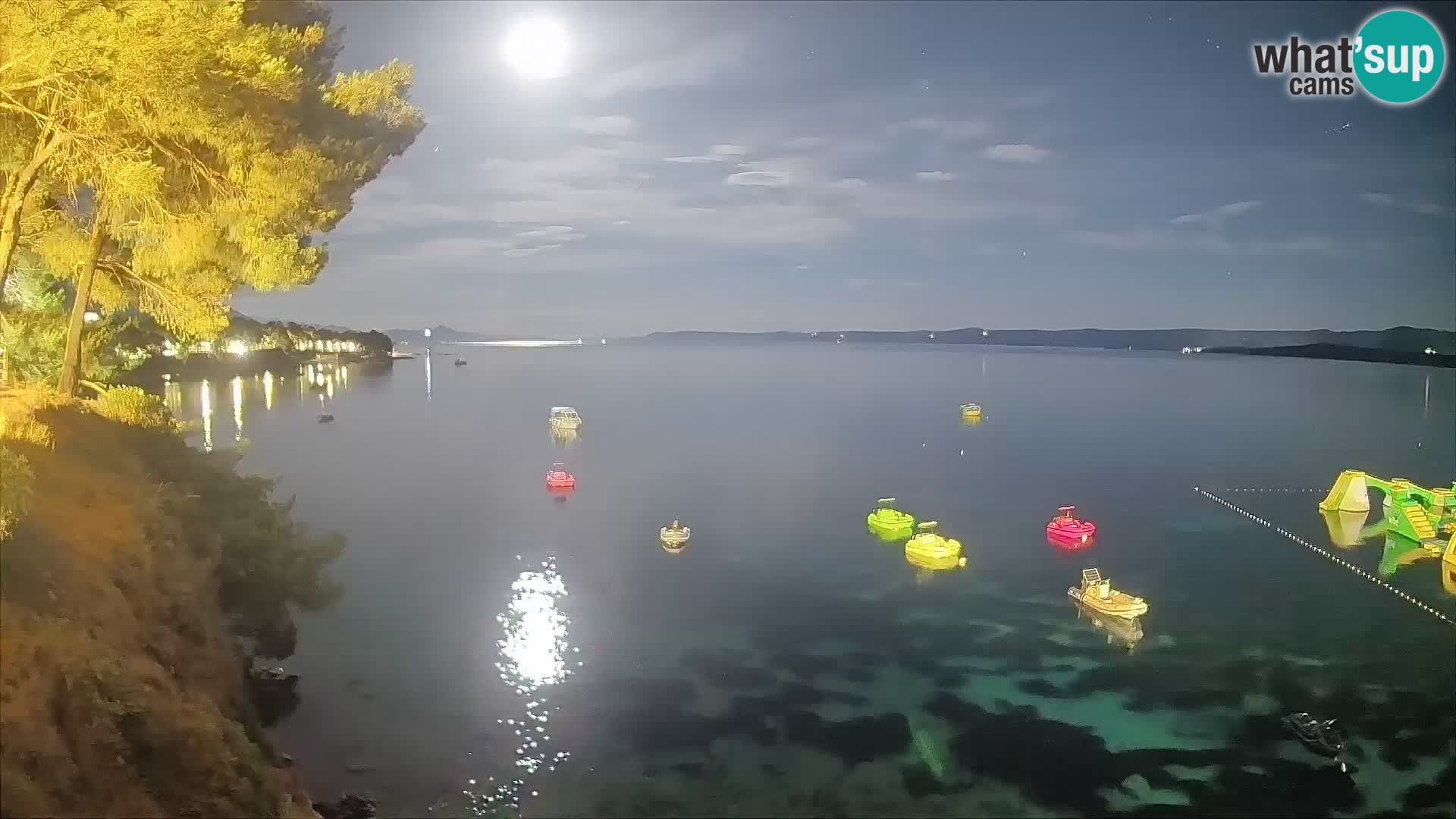 Webcam Playa Potočine Bol – Vista en vivo de Borak Beach, Isla de Brač