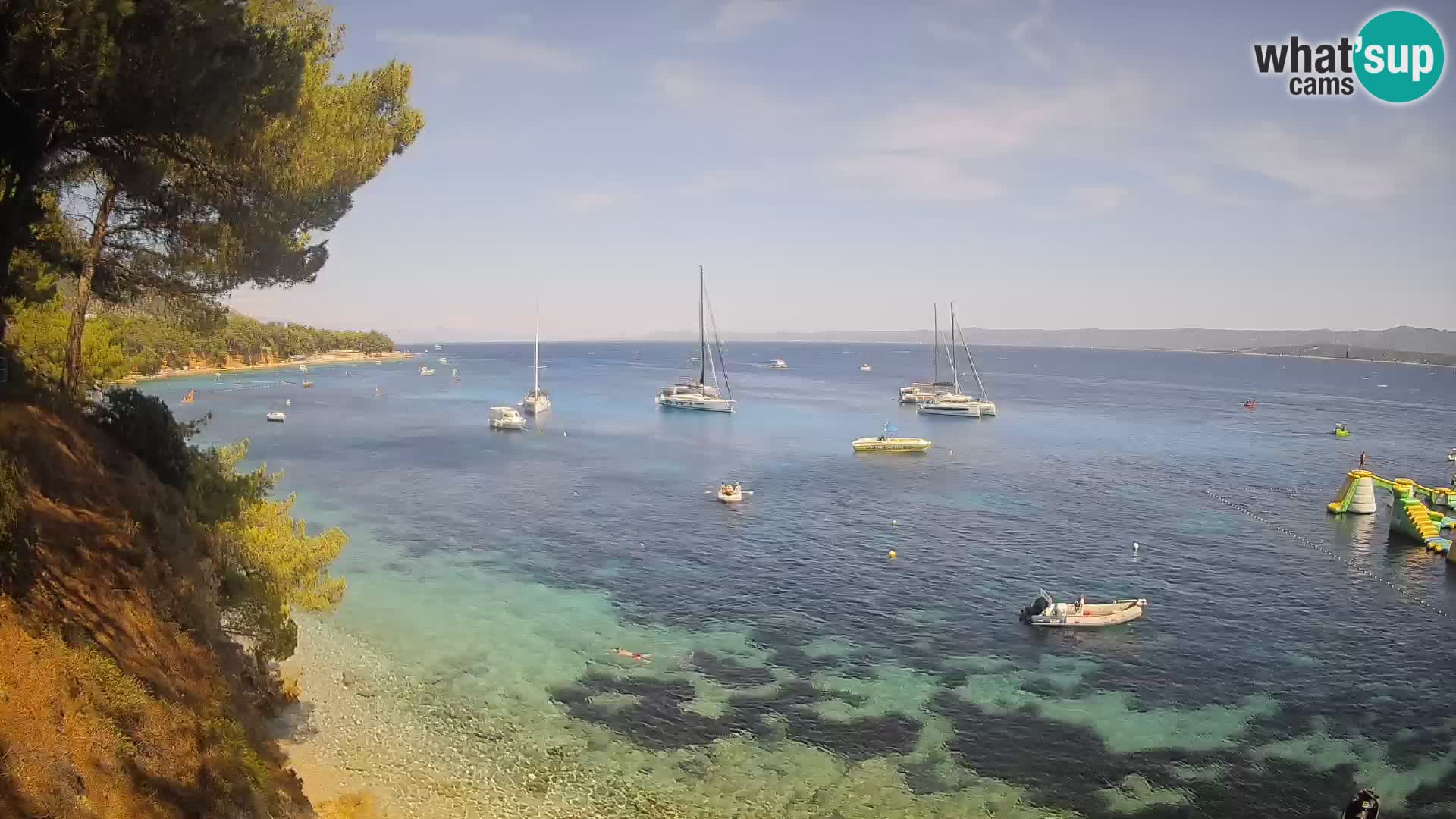 Webcam Potočine Beach Bol – Live View of Borak Beach, Brač Island