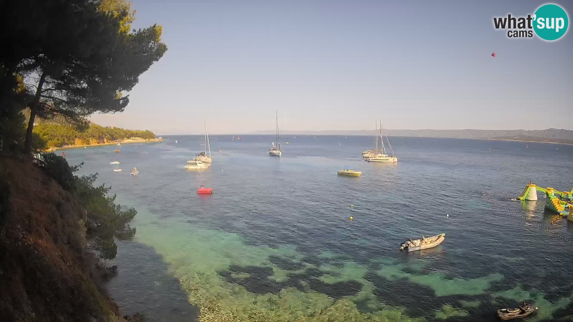 Webcam Strand Potočine Bol – Liveblick auf Borak Beach, Insel Brač