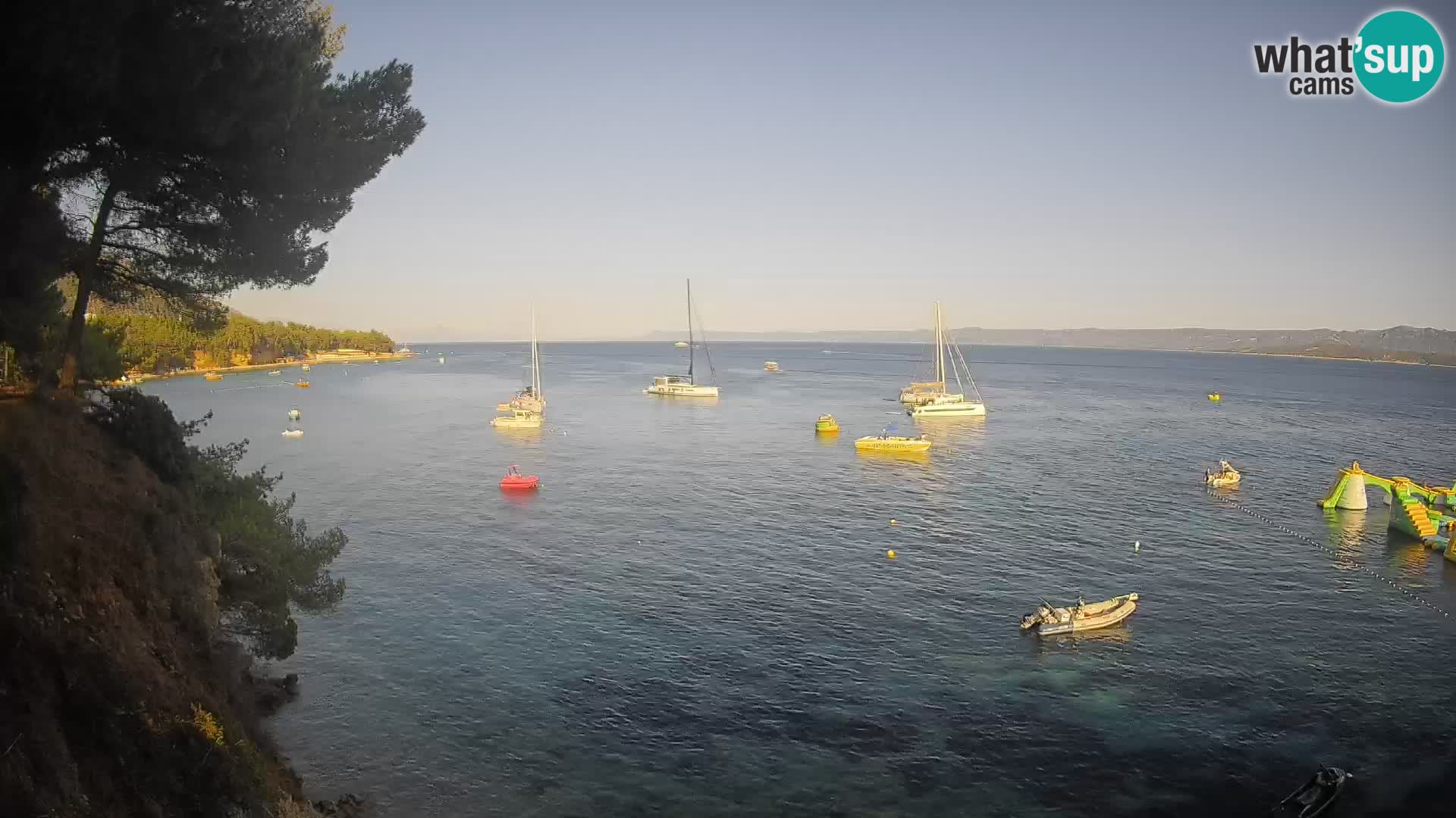 Web kamera Potočine Bol – Pogled uživo na plažu Borak, otok Brač