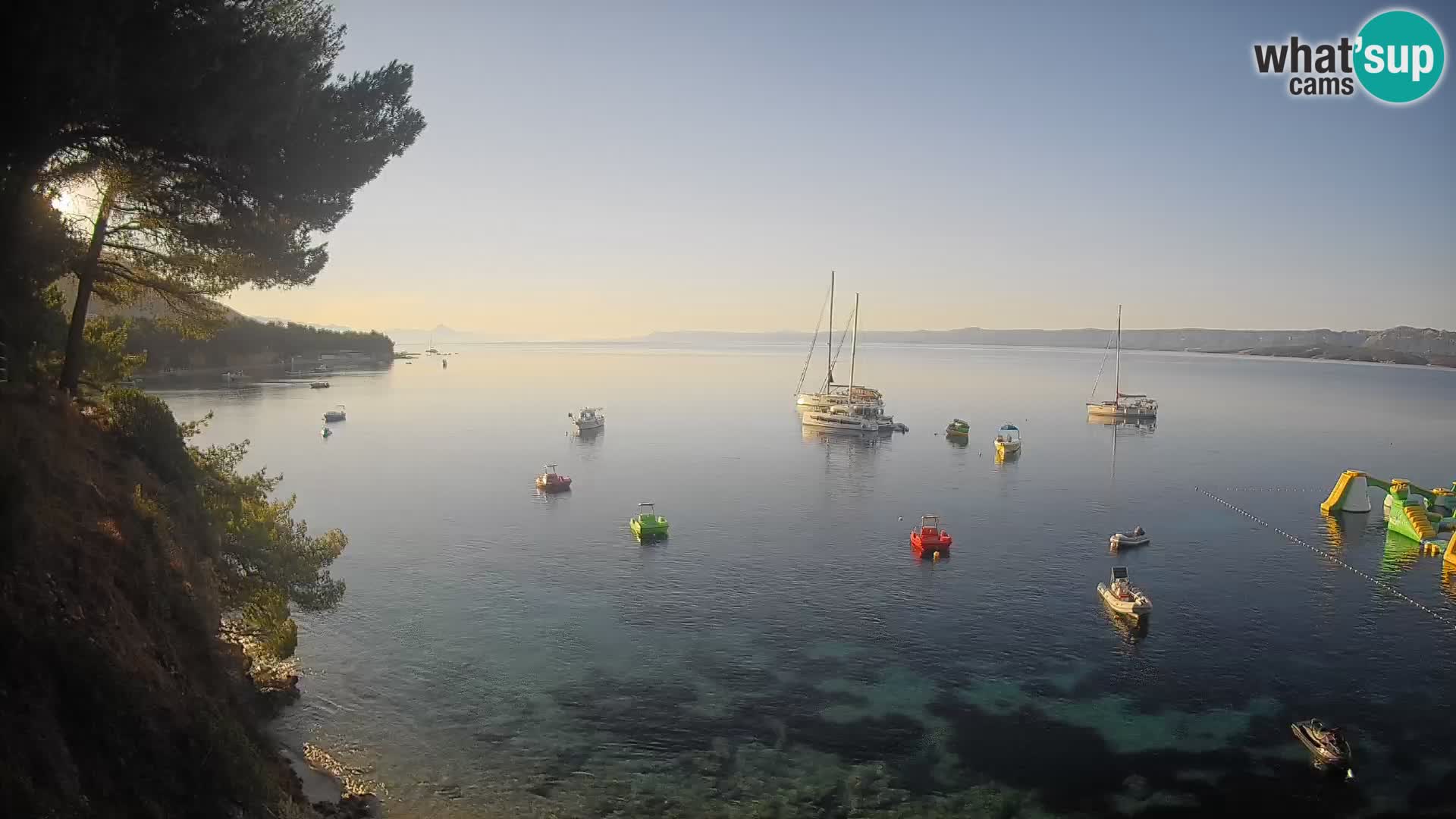 Webcam Playa Potočine Bol – Vista en vivo de Borak Beach, Isla de Brač