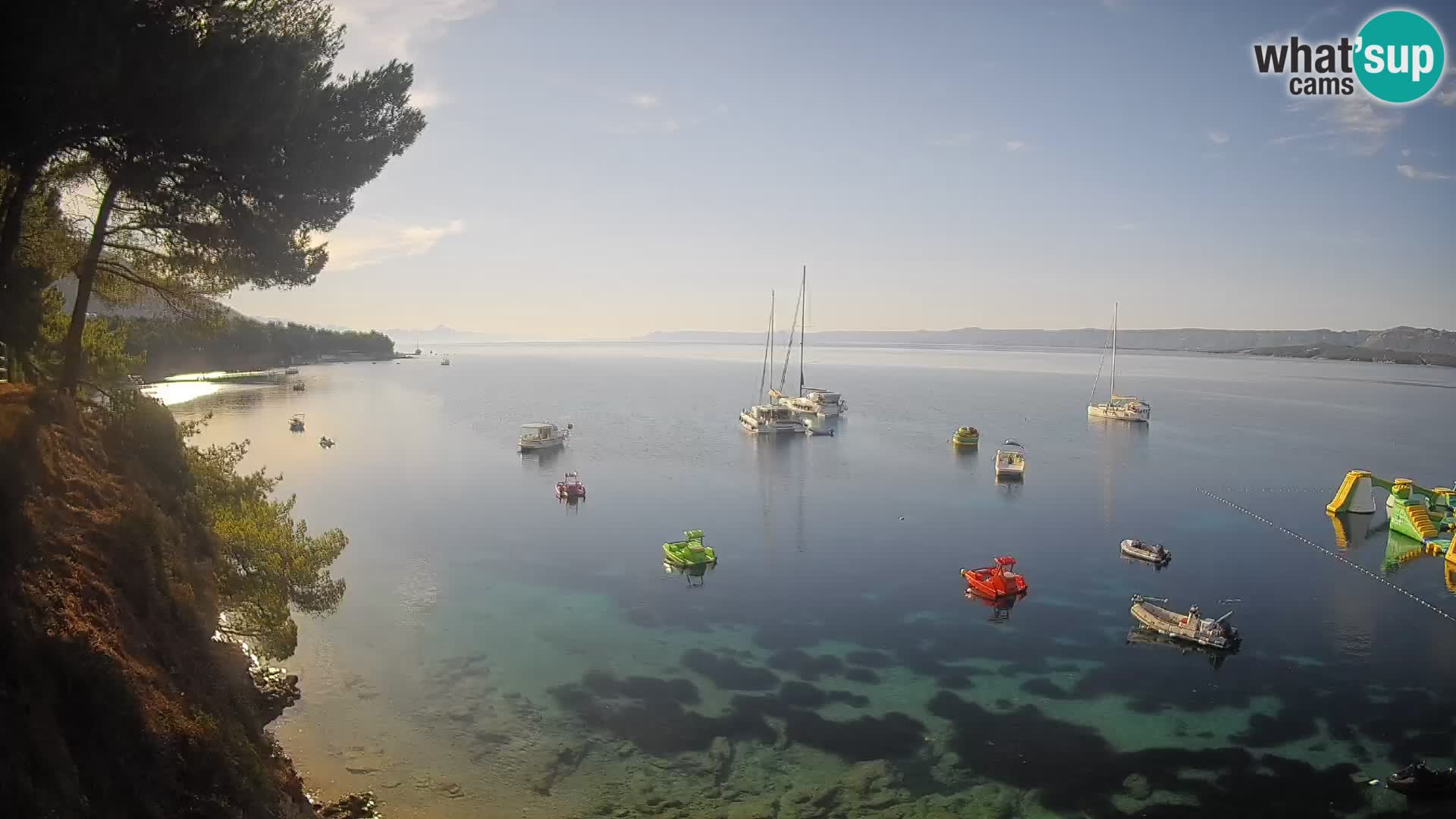 Webcam Playa Potočine Bol – Vista en vivo de Borak Beach, Isla de Brač