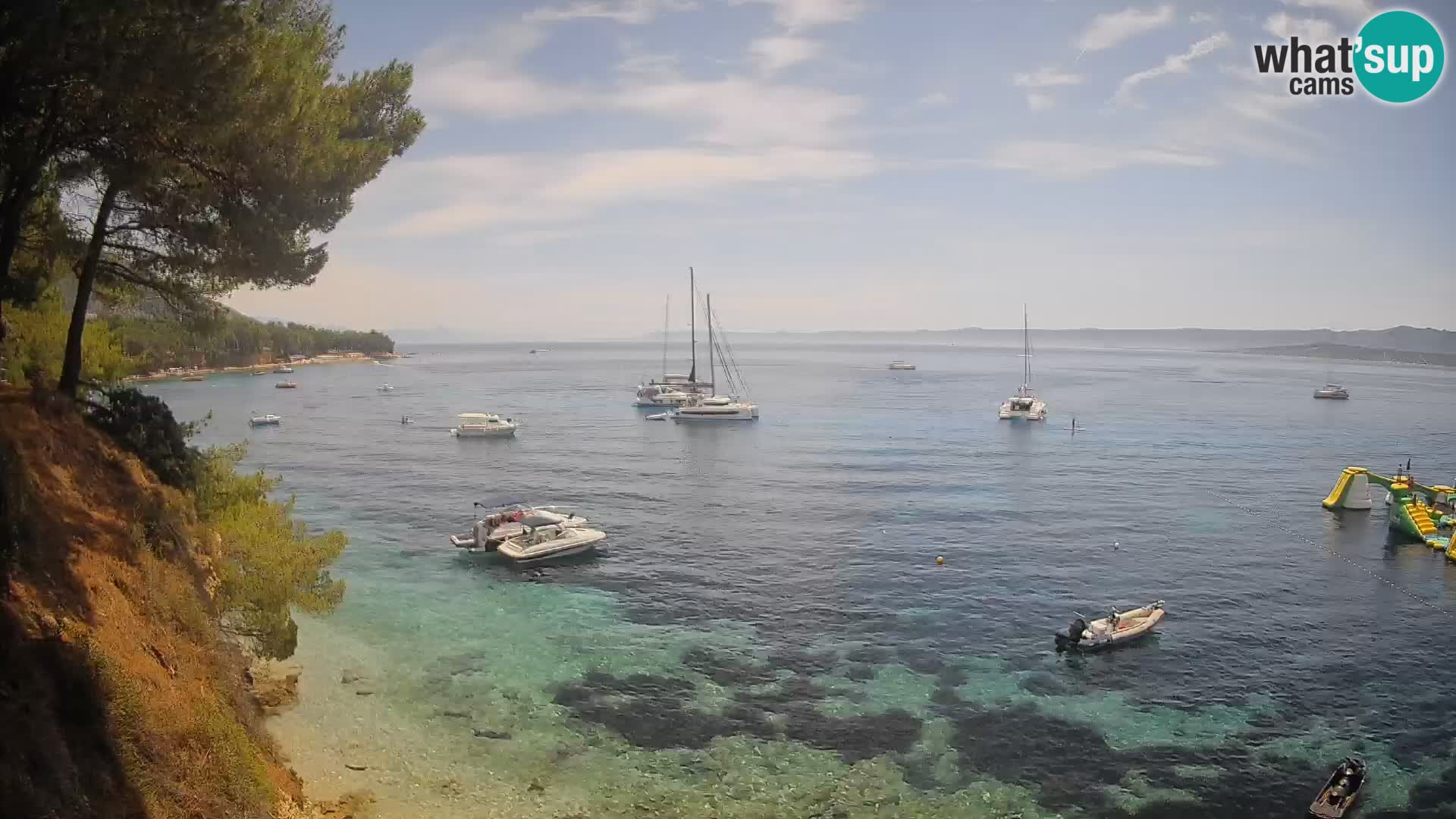 Webcam plage Potočine Bol – Vue en direct sur Borak Beach, île de Brač