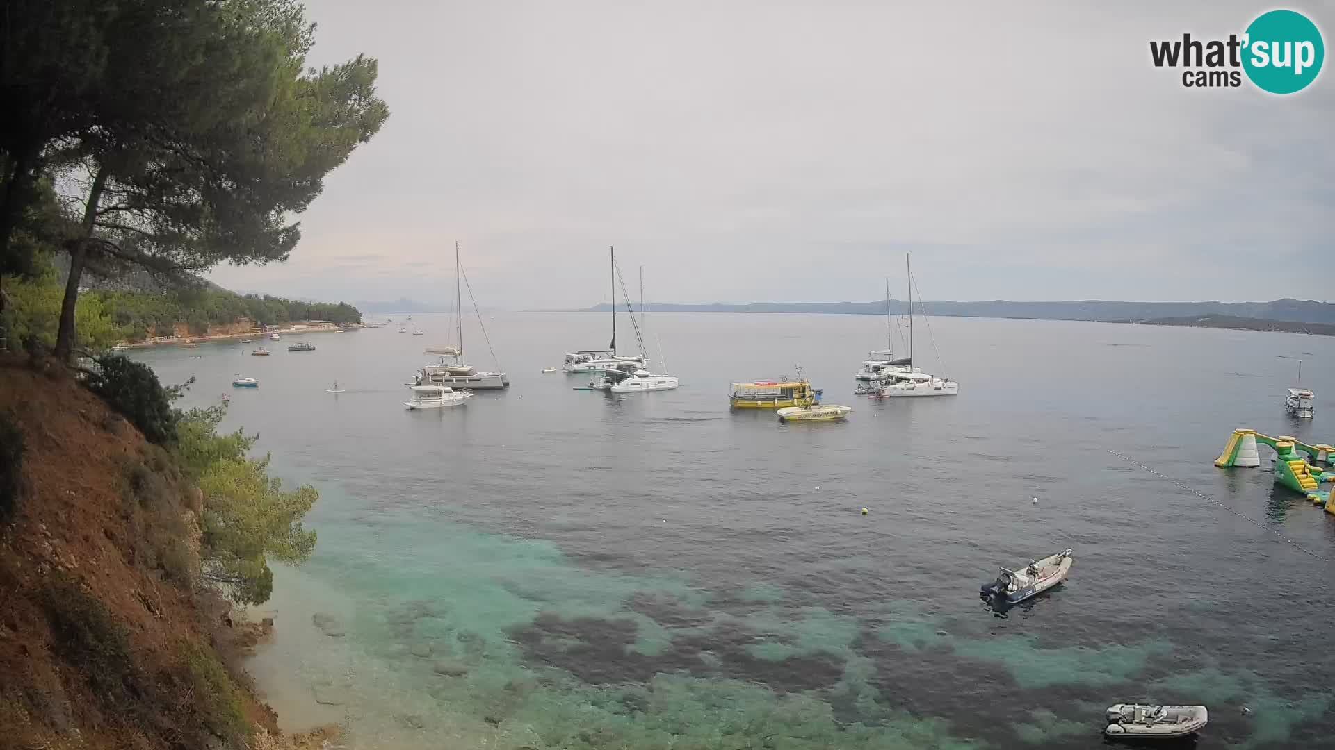 Webcam Potočine Beach Bol – Live View of Borak Beach, Brač Island