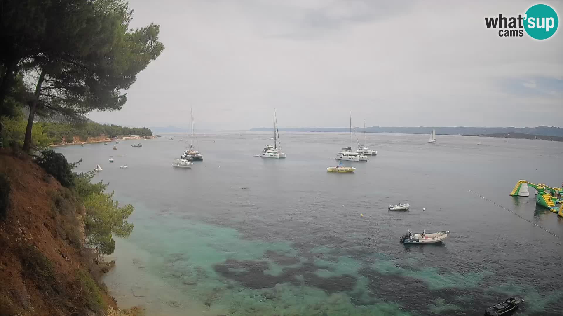 Webcam Potočine Beach Bol – Live View of Borak Beach, Brač Island