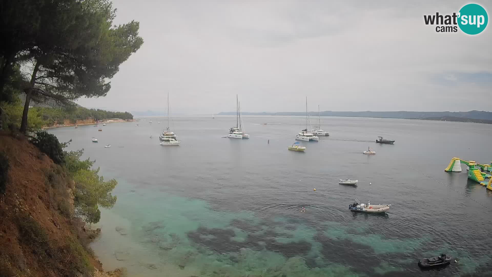 Webcam Potočine Beach Bol – Live View of Borak Beach, Brač Island
