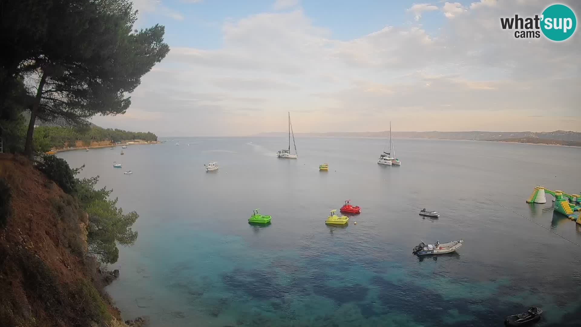Webcam plage Potočine Bol – Vue en direct sur Borak Beach, île de Brač