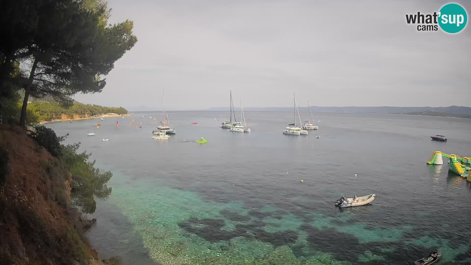Webcam Strand Potočine Bol – Liveblick auf Borak Beach, Insel Brač