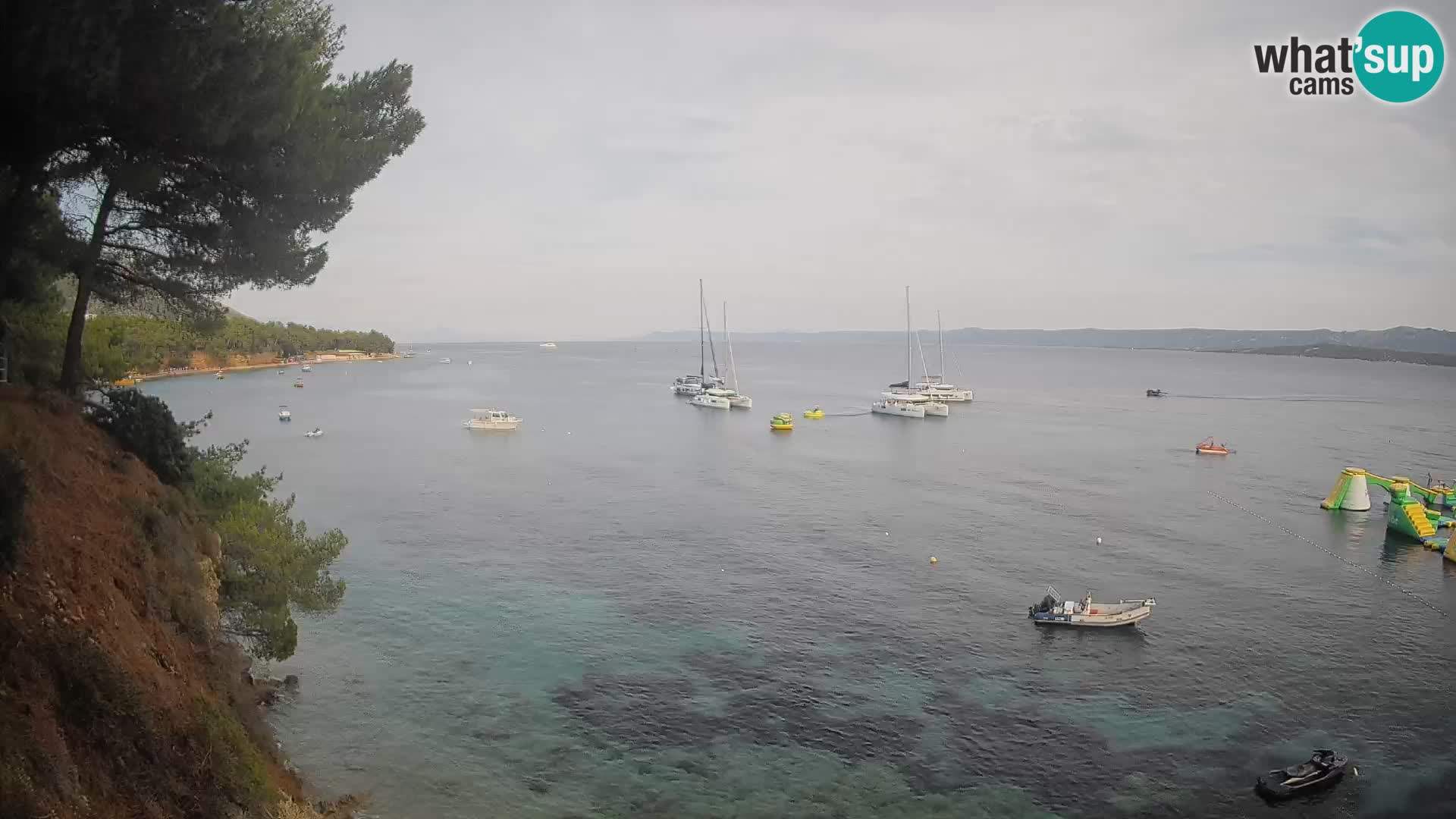 Webcam plage Potočine Bol – Vue en direct sur Borak Beach, île de Brač