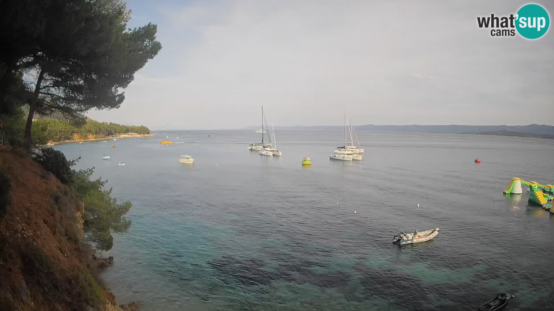 Web kamera Potočine Bol – Pogled uživo na plažu Borak, otok Brač