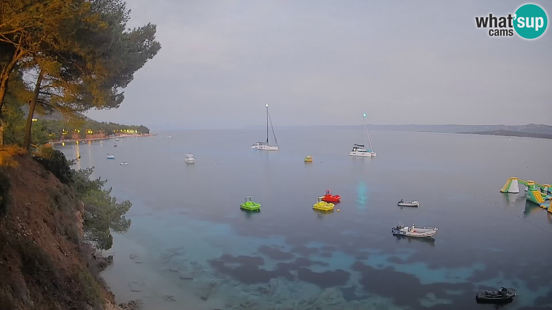 Webcam Potočine Beach Bol – Live View of Borak Beach, Brač Island