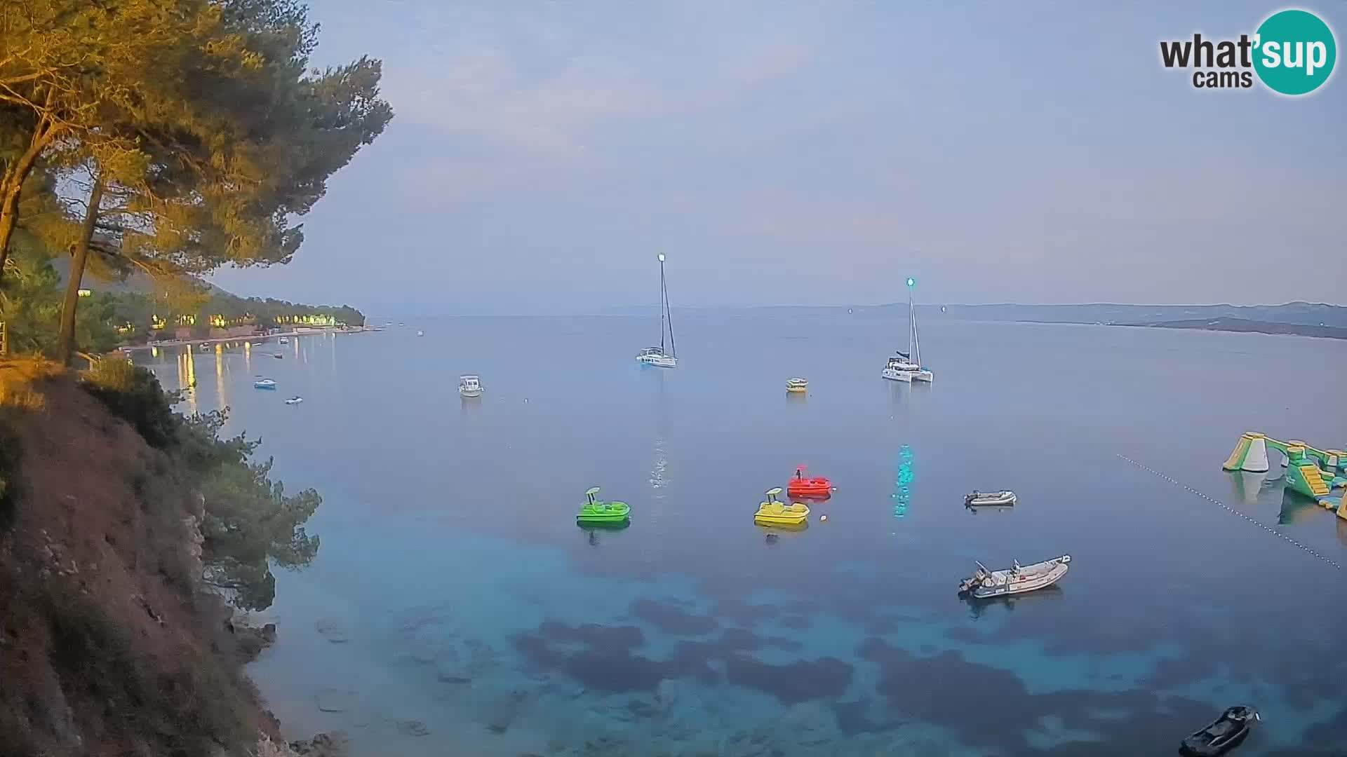 Webcam Potočine Beach Bol – Live View of Borak Beach, Brač Island