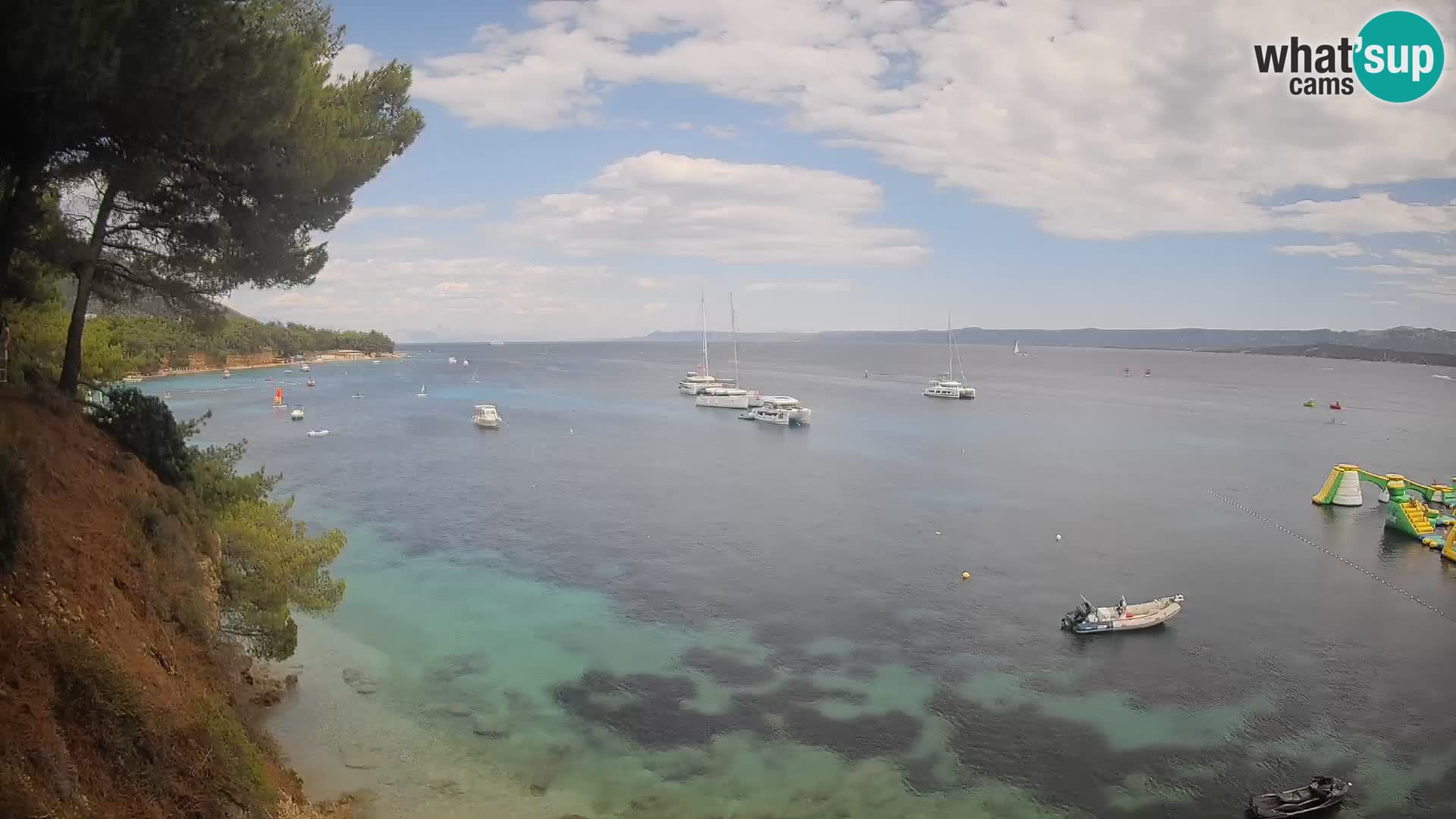 Webcam Strand Potočine Bol – Liveblick auf Borak Beach, Insel Brač