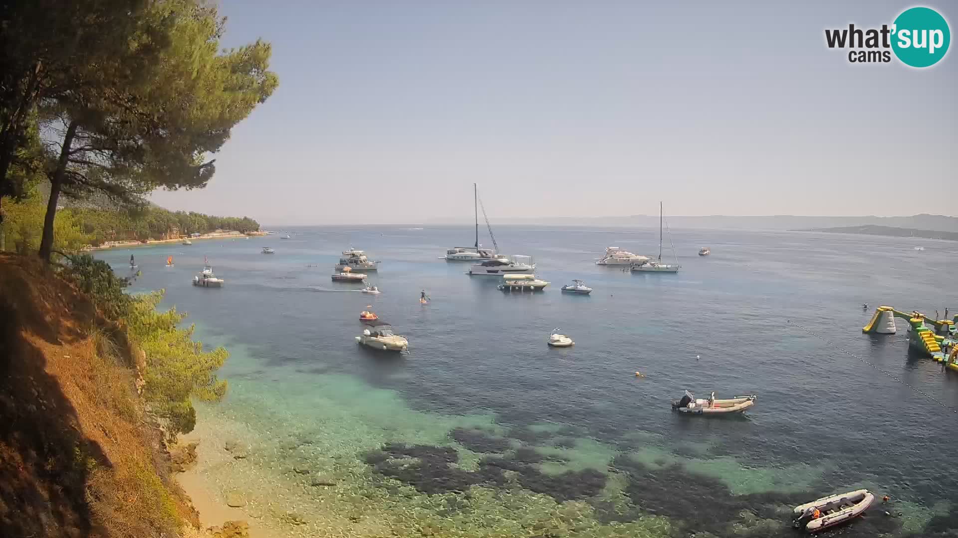 Webcam plage Potočine Bol – Vue en direct sur Borak Beach, île de Brač