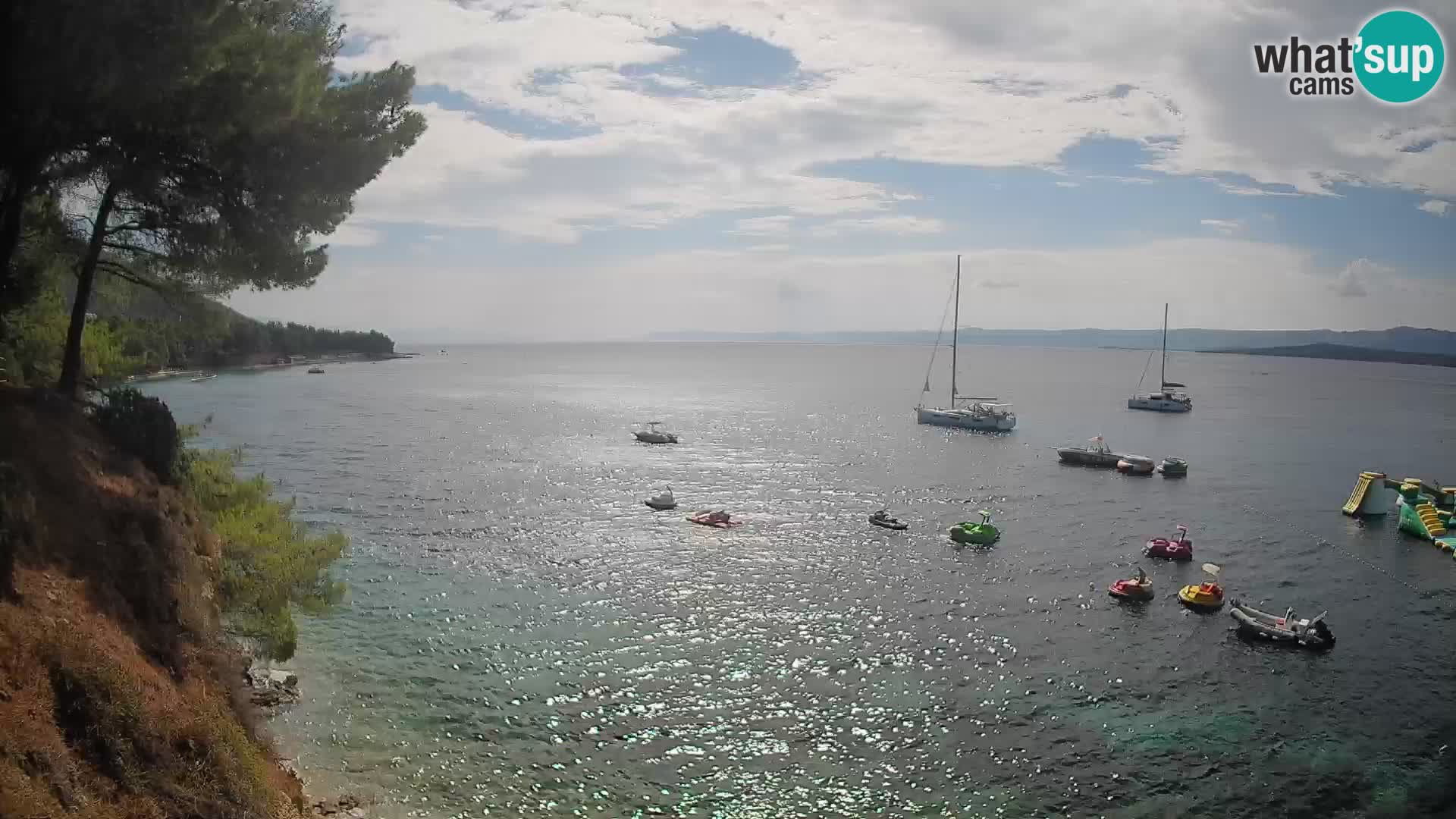 Webcam Strand Potočine Bol – Liveblick auf Borak Beach, Insel Brač