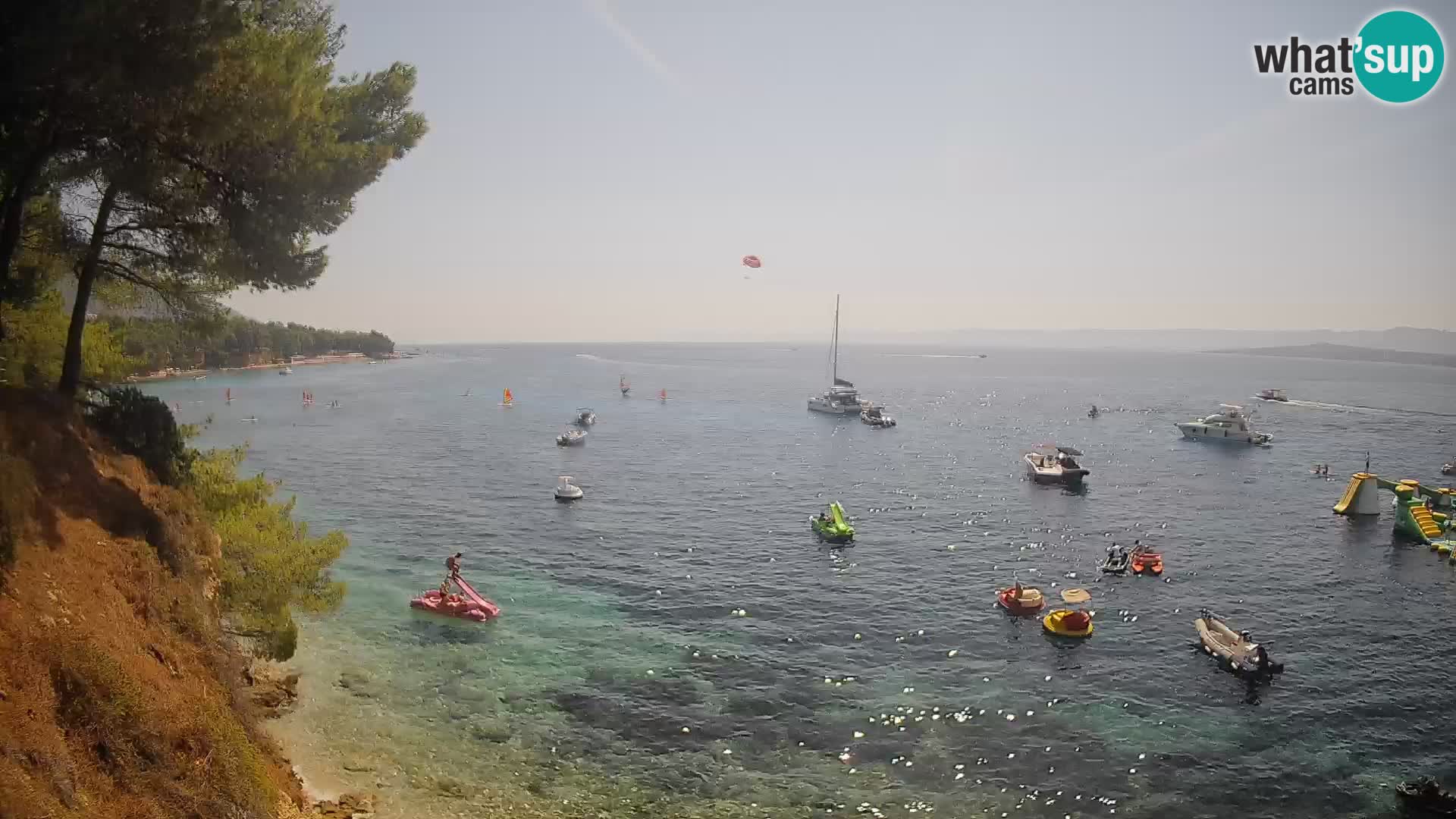 Webcam plage Potočine Bol – Vue en direct sur Borak Beach, île de Brač