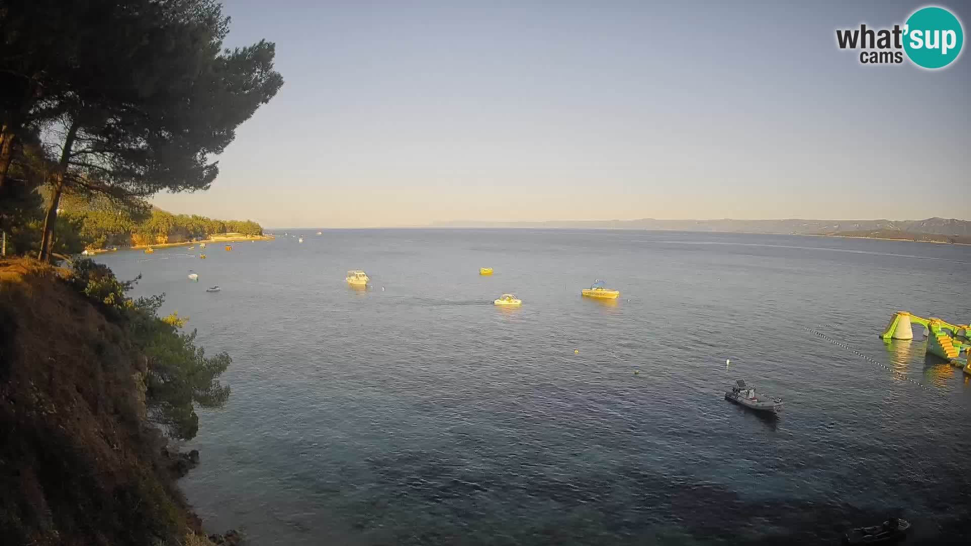Webcam Spiaggia Potočine Bol – Vista live sulla spiaggia Borak, Isola di Brač