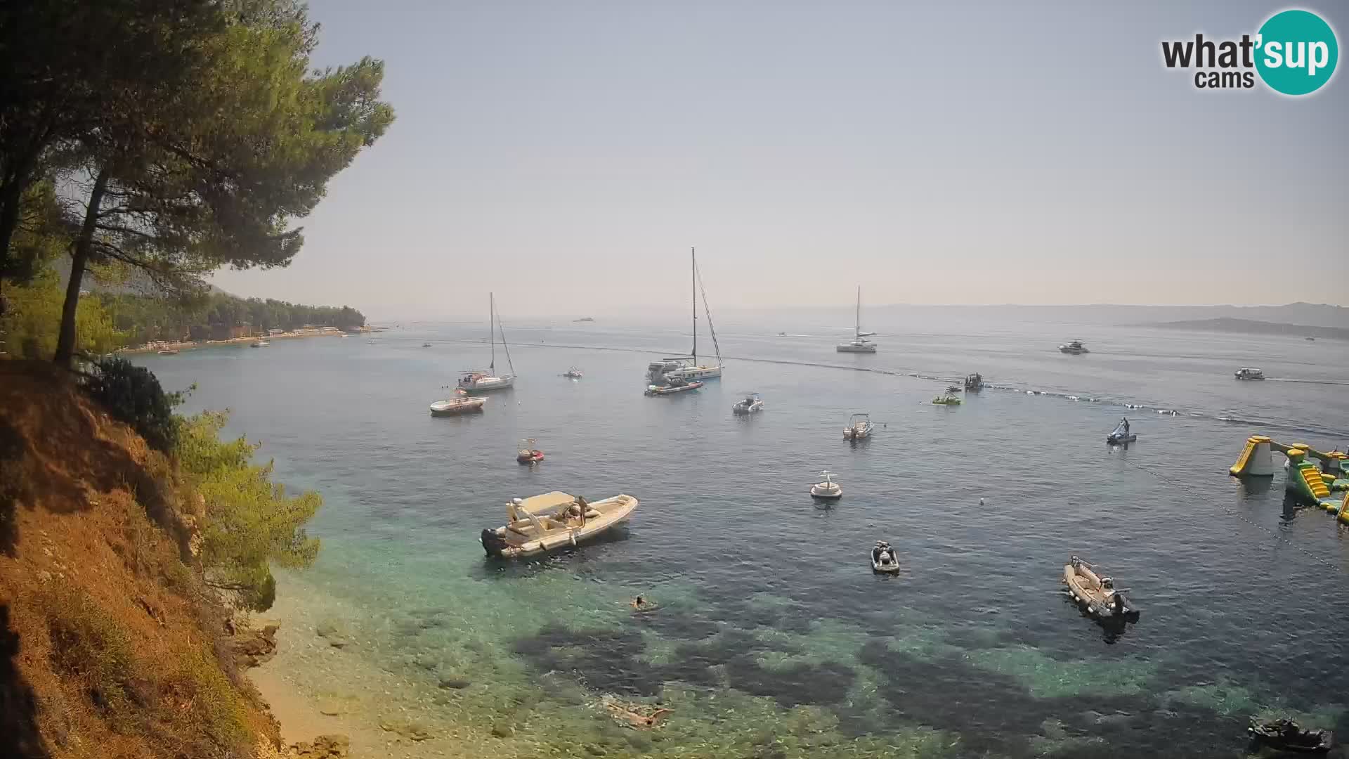 Webcam Strand Potočine Bol – Liveblick auf Borak Beach, Insel Brač