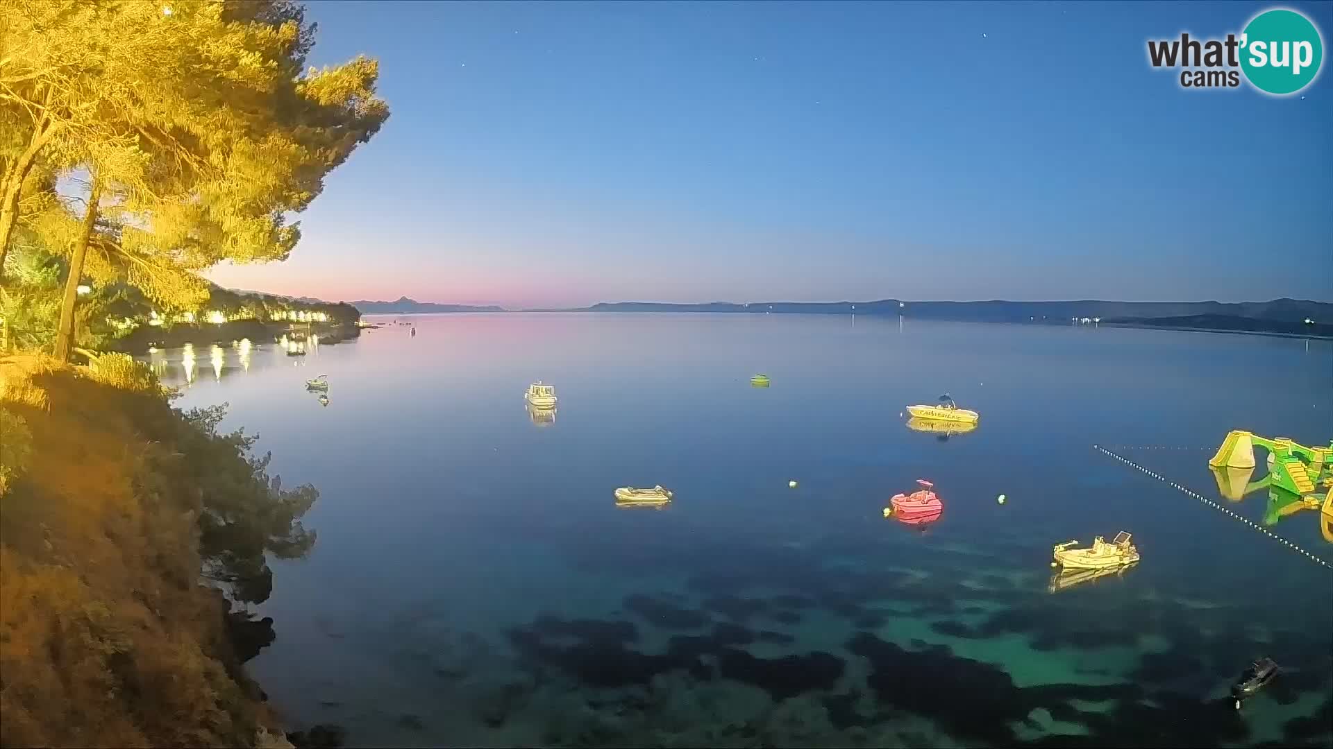 Webcam plage Potočine Bol – Vue en direct sur Borak Beach, île de Brač