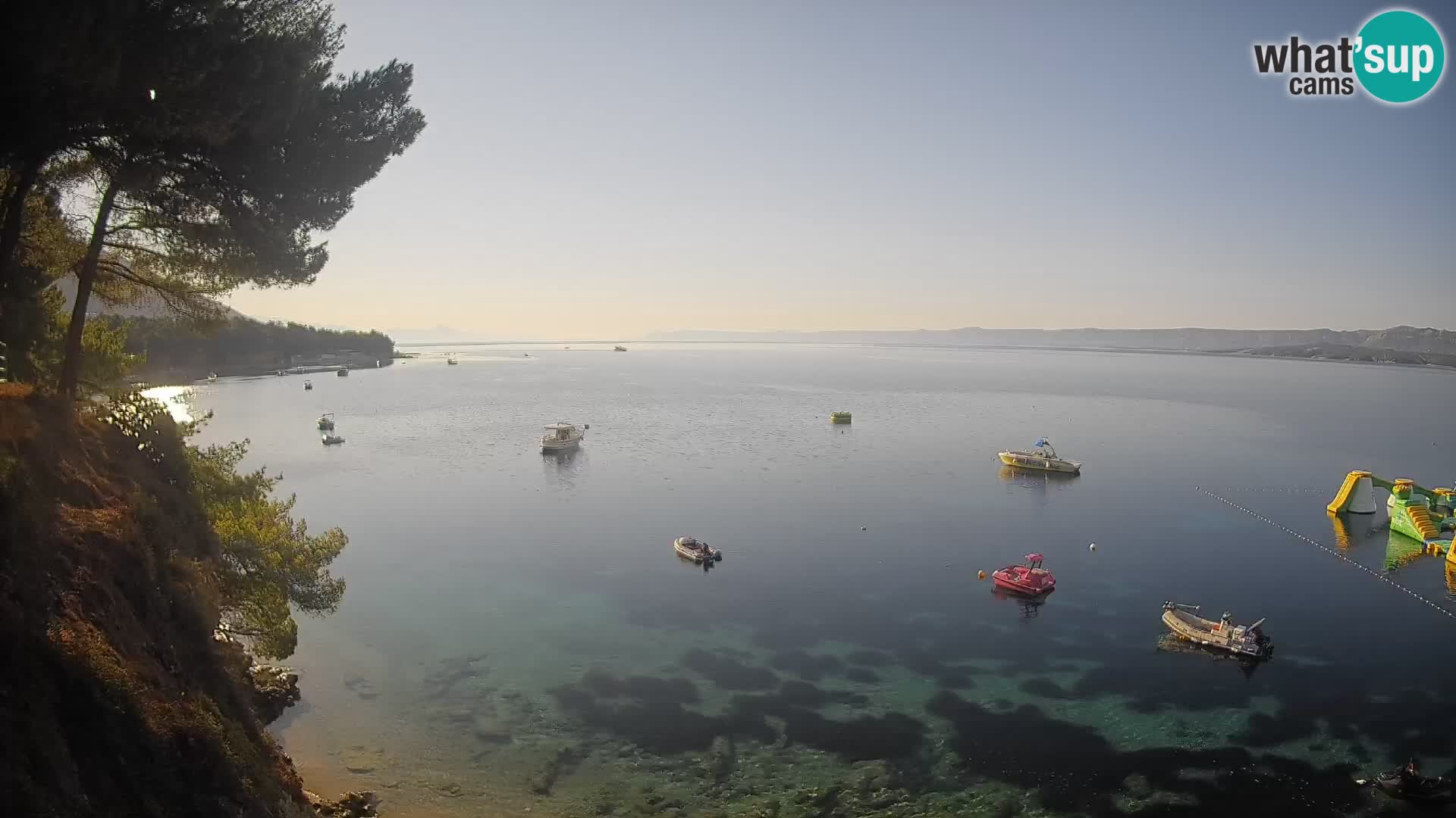 Webcam Spiaggia Potočine Bol – Vista live sulla spiaggia Borak, Isola di Brač