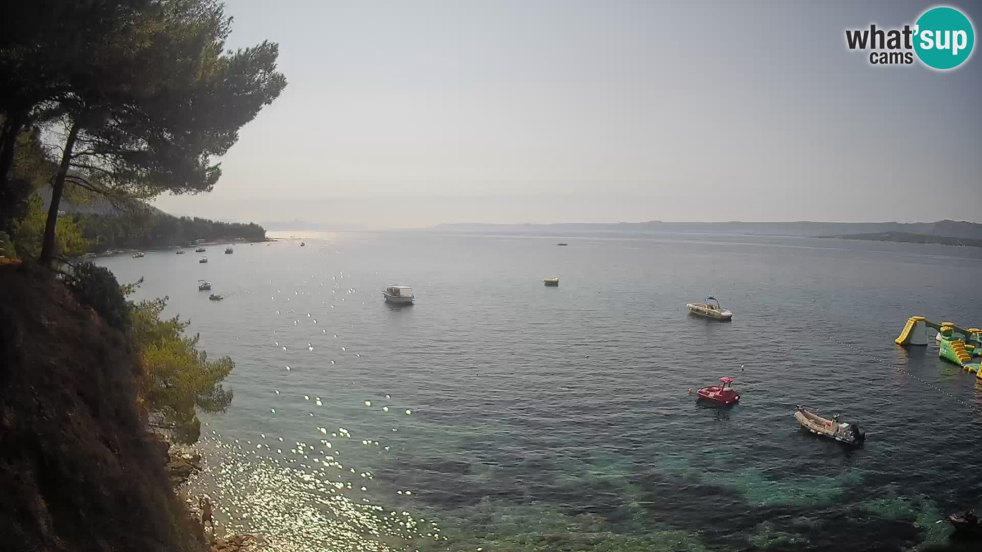 Webcam Spiaggia Potočine Bol – Vista live sulla spiaggia Borak, Isola di Brač