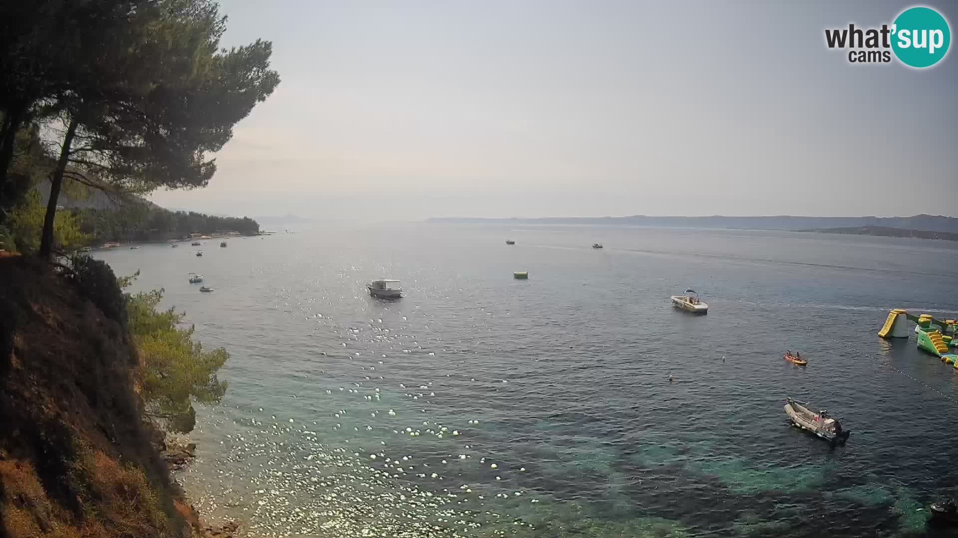 Webcam Spiaggia Potočine Bol – Vista live sulla spiaggia Borak, Isola di Brač