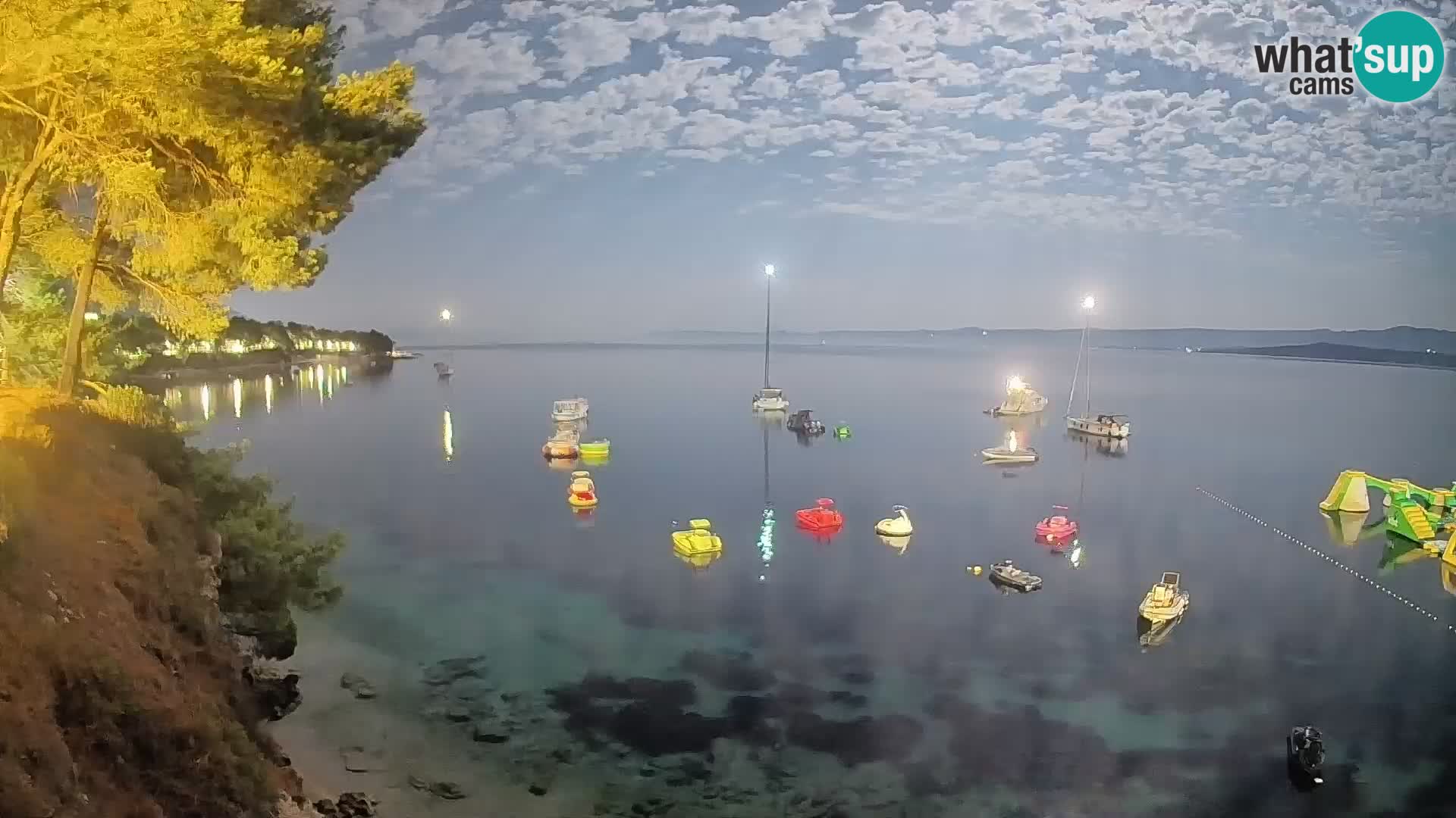 Webcam Strand Potočine Bol – Liveblick auf Borak Beach, Insel Brač