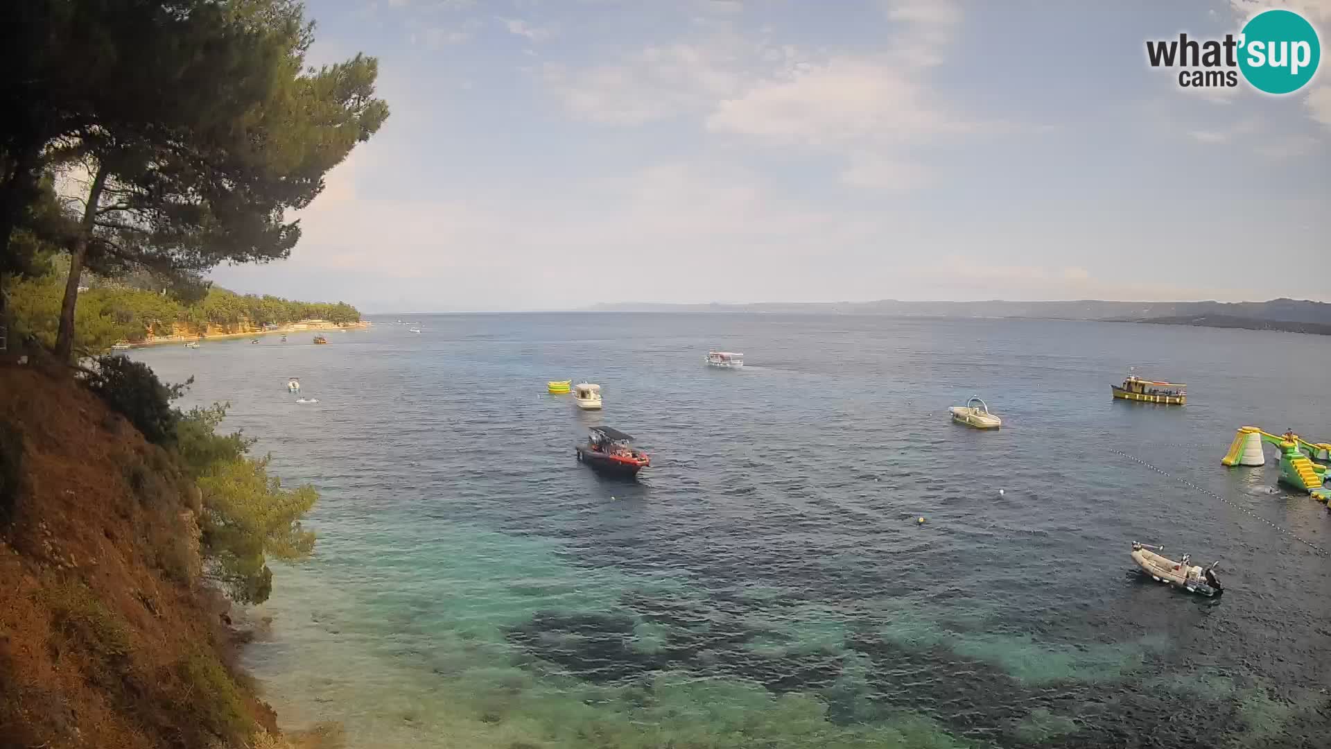 Webcam Spiaggia Potočine Bol – Vista live sulla spiaggia Borak, Isola di Brač