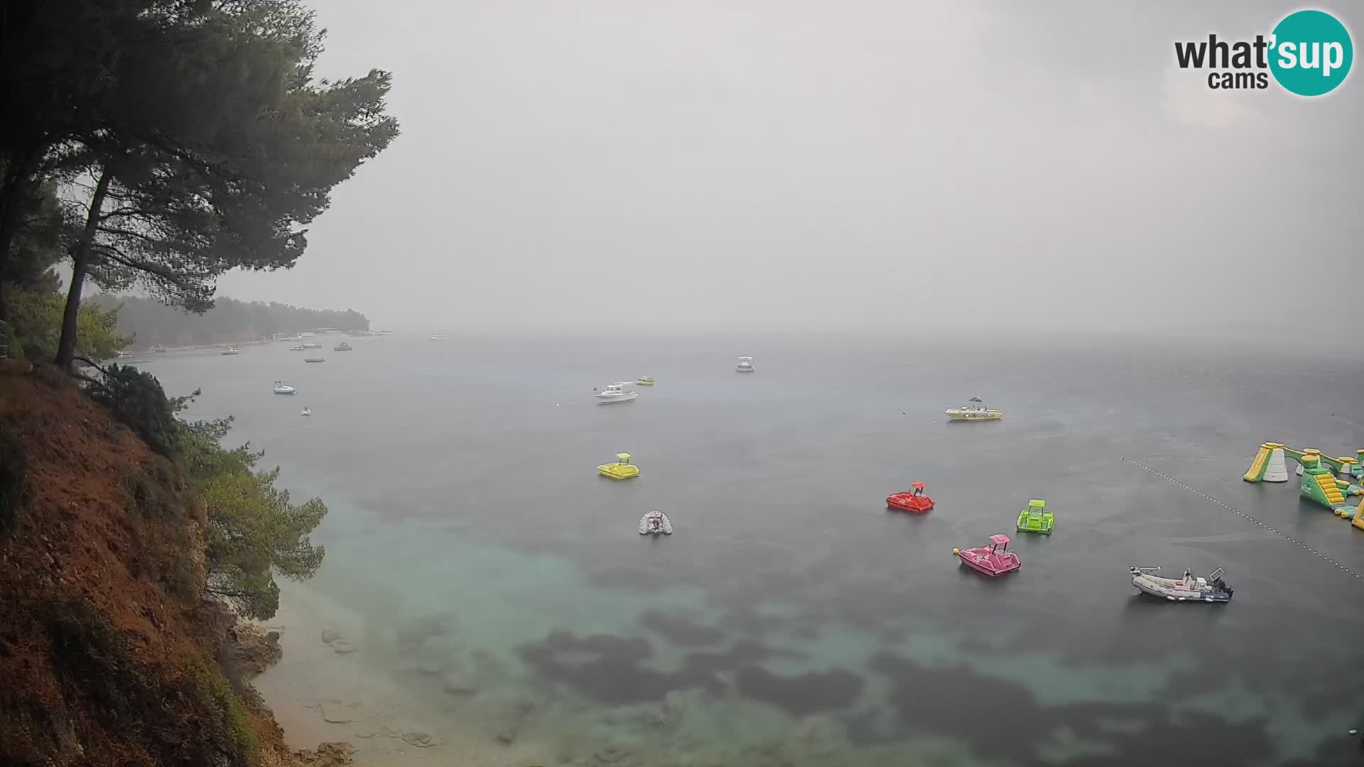Webcam Spiaggia Potočine Bol – Vista live sulla spiaggia Borak, Isola di Brač