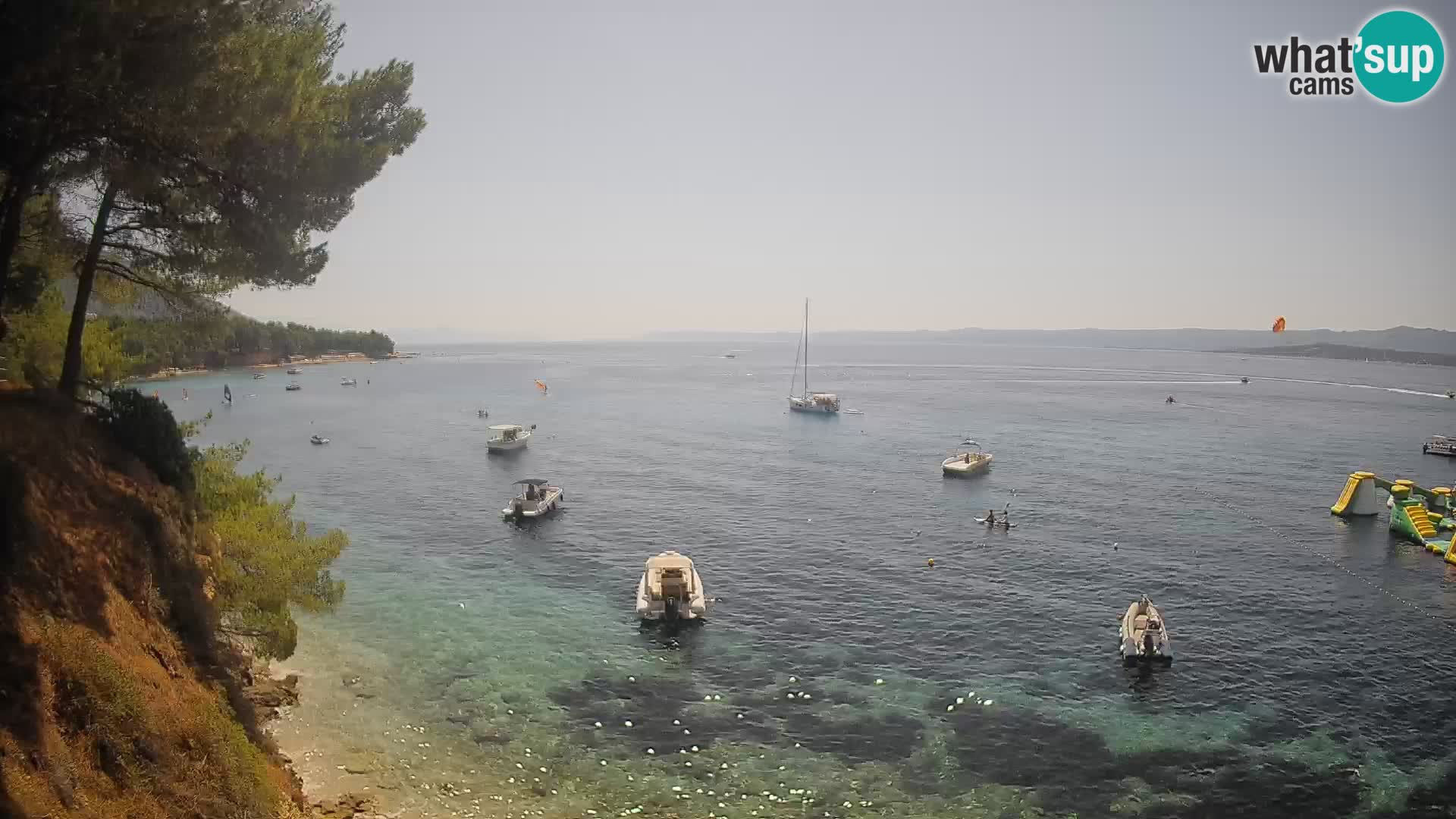 Web kamera Potočine Bol – Pogled uživo na plažu Borak, otok Brač