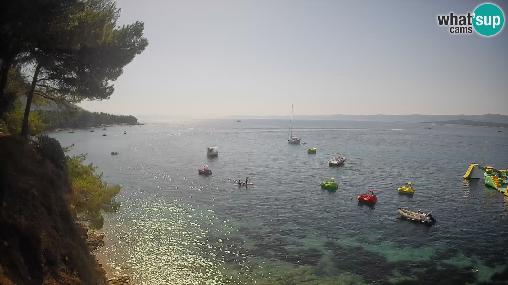 Web kamera Potočine Bol – Pogled uživo na plažu Borak, otok Brač