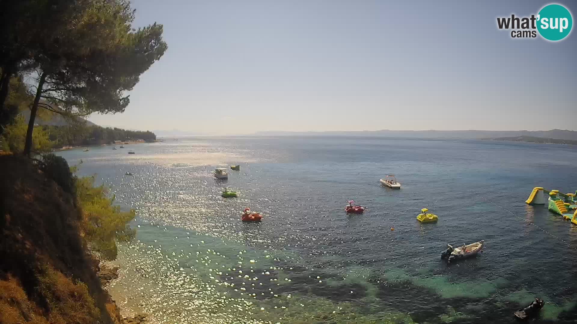 Web kamera Potočine Bol – Pogled uživo na plažu Borak, otok Brač