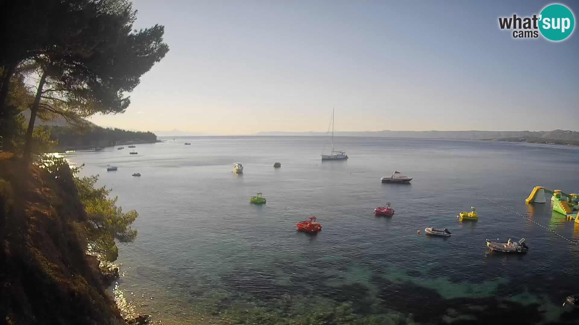 Web kamera Potočine Bol – Pogled uživo na plažu Borak, otok Brač