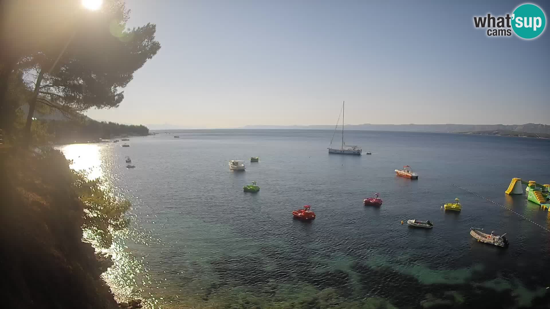 Webcam Playa Potočine Bol – Vista en vivo de Borak Beach, Isla de Brač