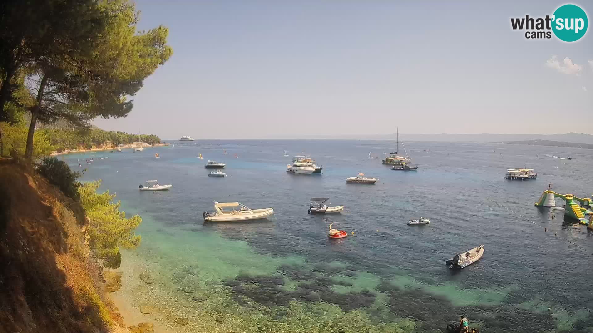 Web kamera Potočine Bol – Pogled uživo na plažu Borak, otok Brač
