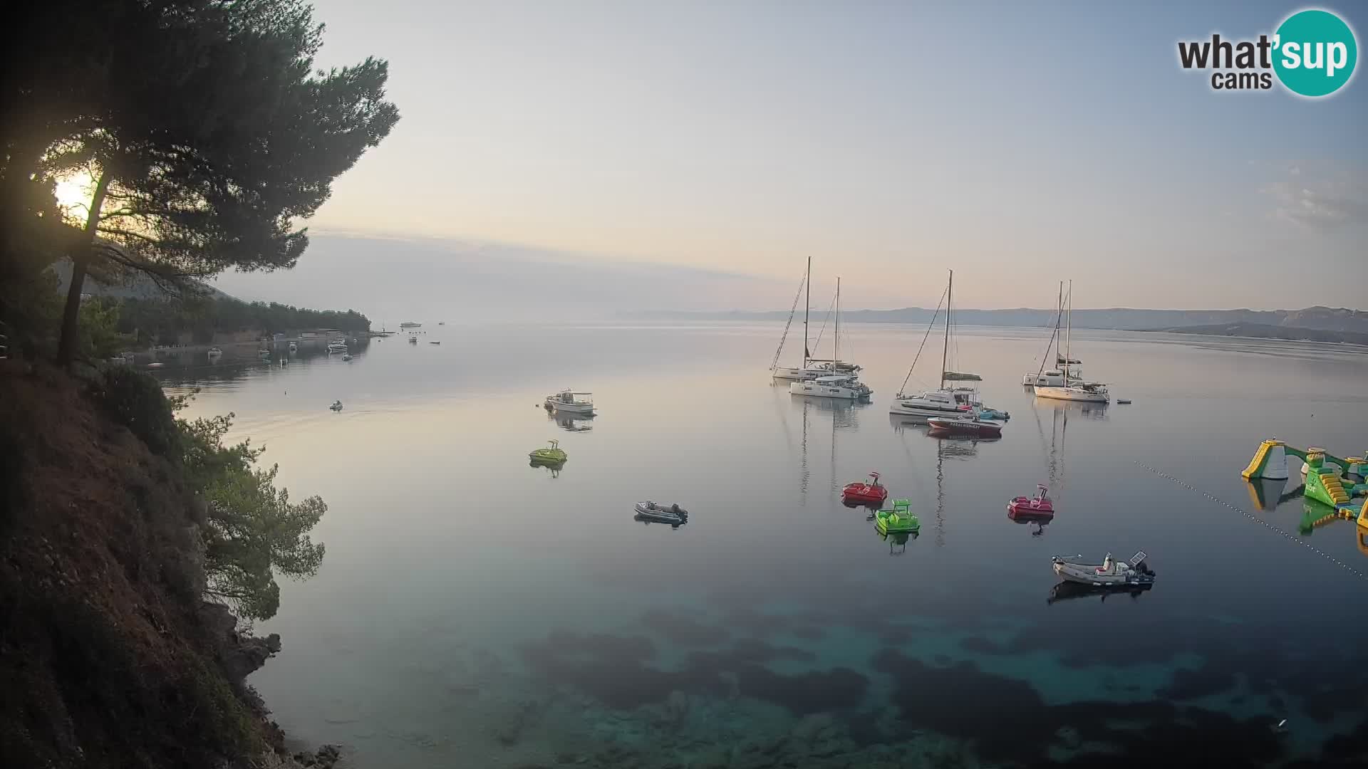 Webcam Potočine Beach Bol – Live View of Borak Beach, Brač Island