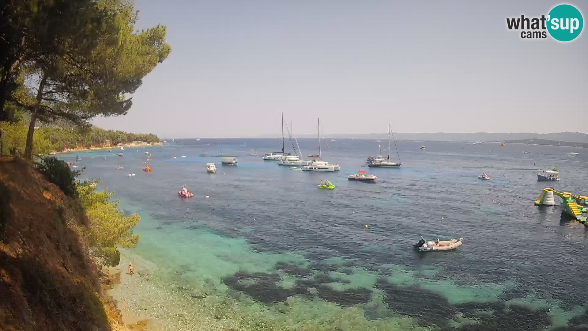 Webcam Strand Potočine Bol – Liveblick auf Borak Beach, Insel Brač