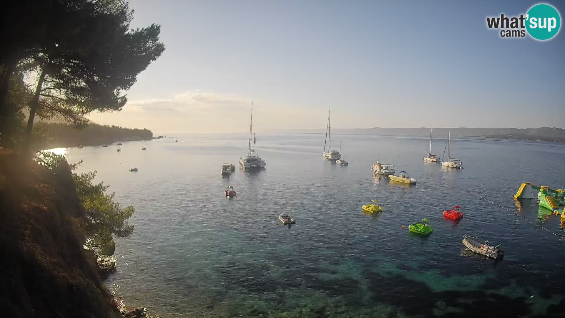 Webcam plage Potočine Bol – Vue en direct sur Borak Beach, île de Brač