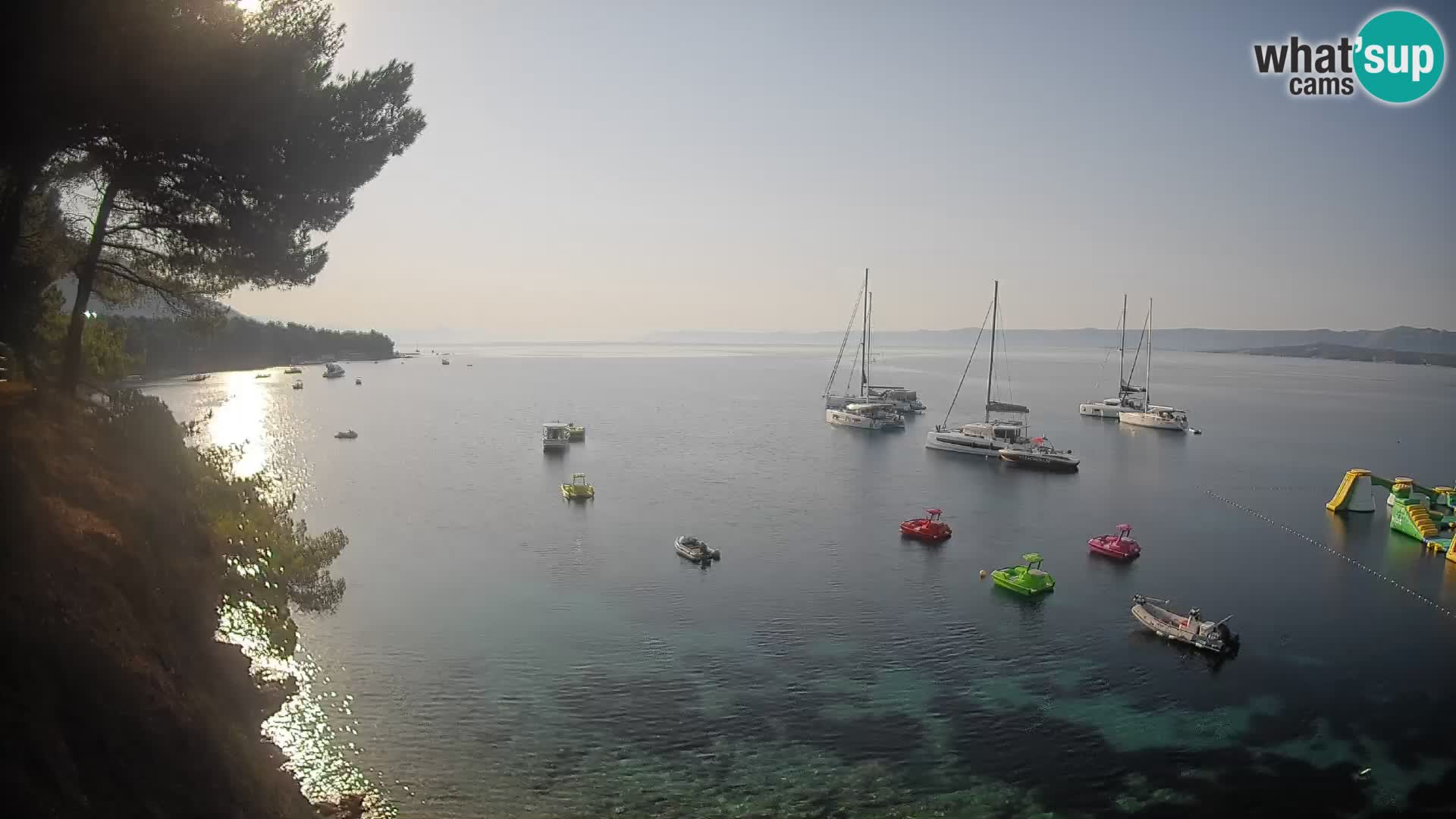 Web kamera Potočine Bol – Pogled uživo na plažu Borak, otok Brač